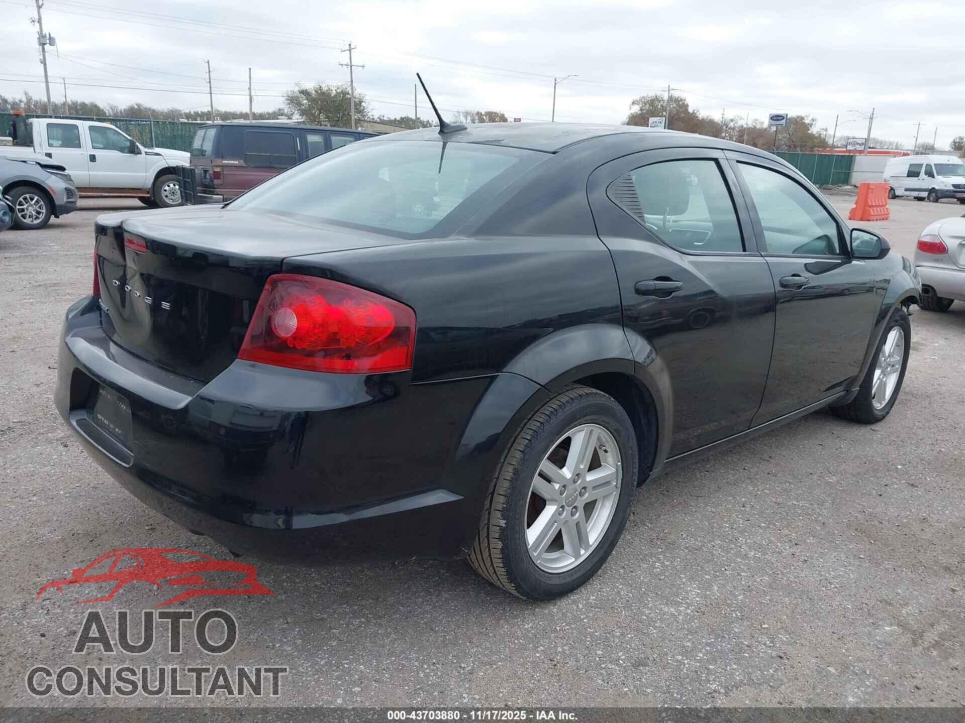 DODGE AVENGER 2011 - 1B3BD1FB5BN544545