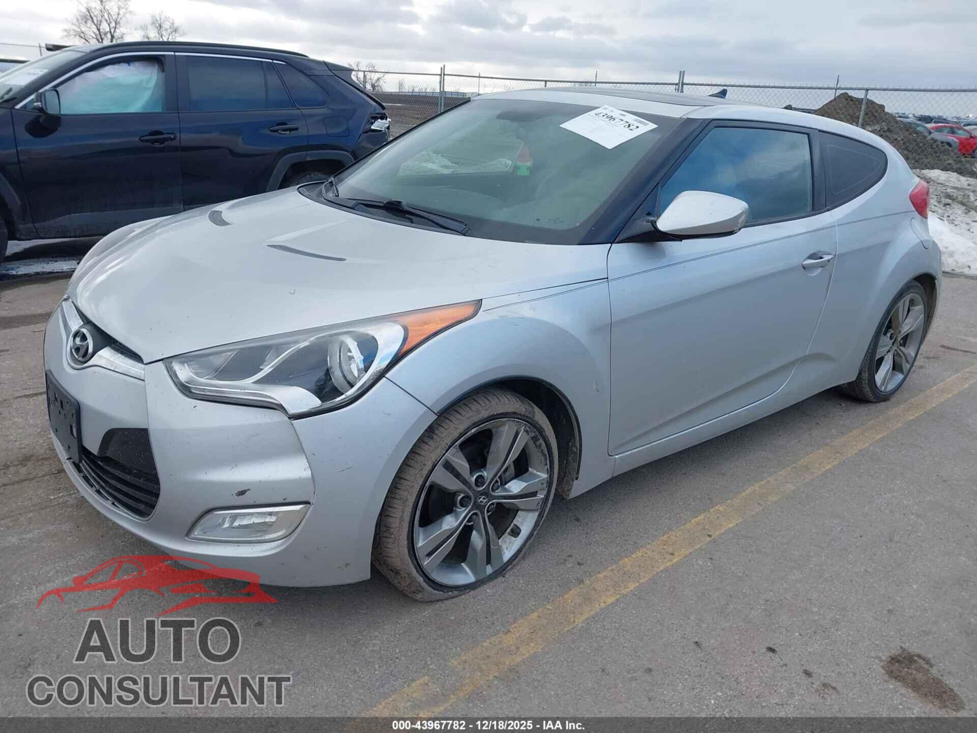 HYUNDAI VELOSTER 2012 - KMHTC6AD8CU072811