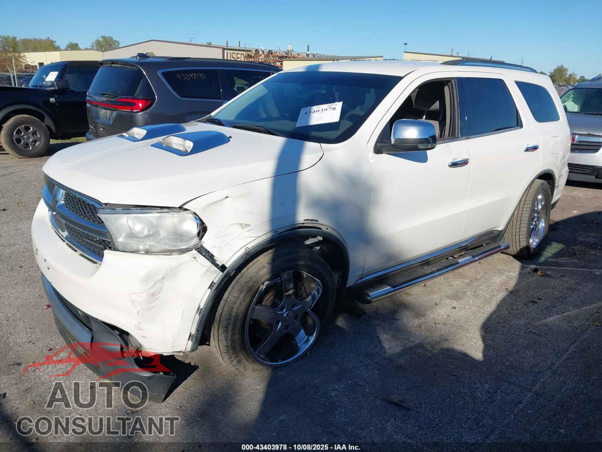 DODGE DURANGO 2012 - 1C4SDHDT0CC186965