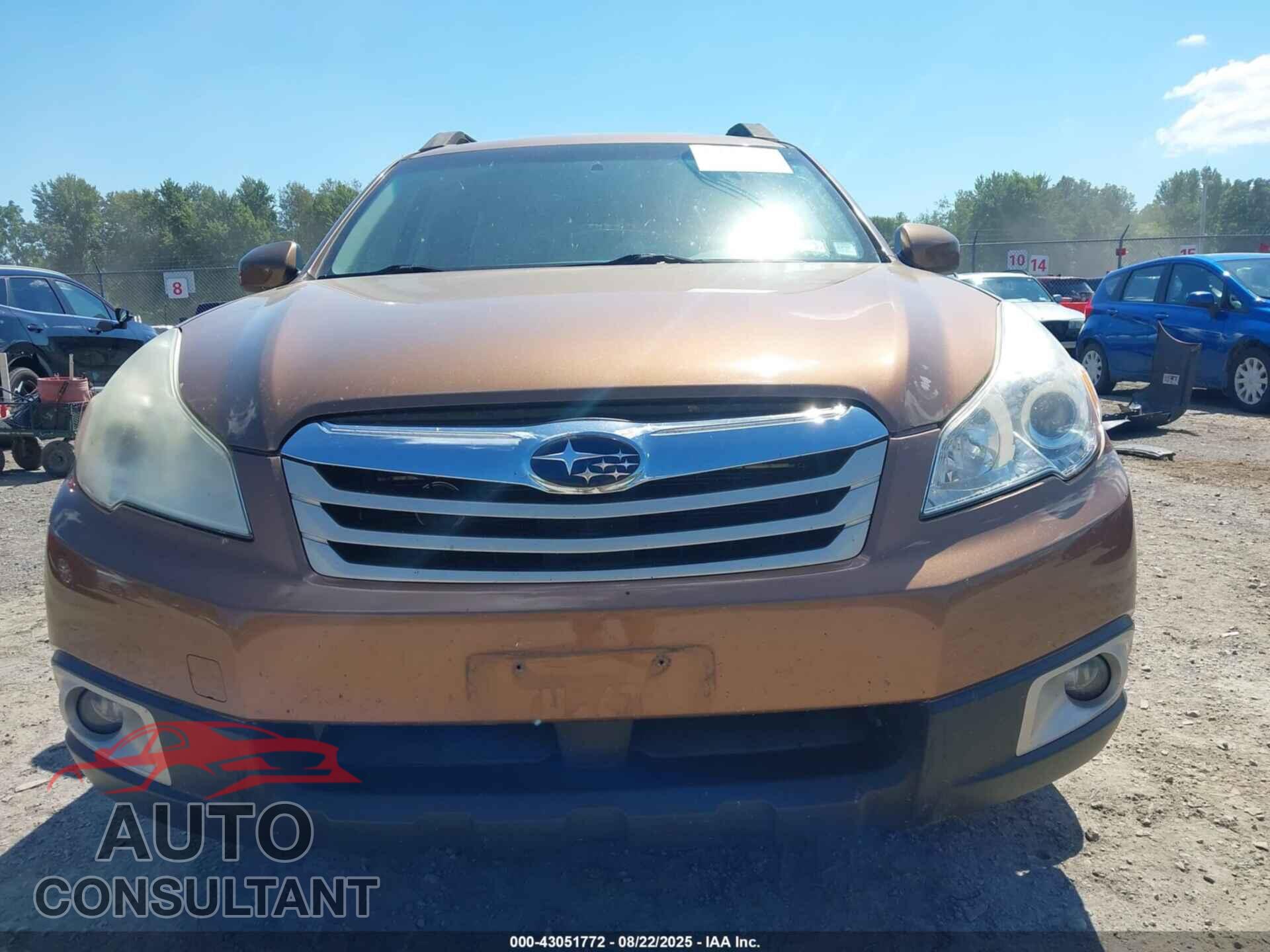 SUBARU OUTBACK 2012 - 4S4BRBCC5C3205313