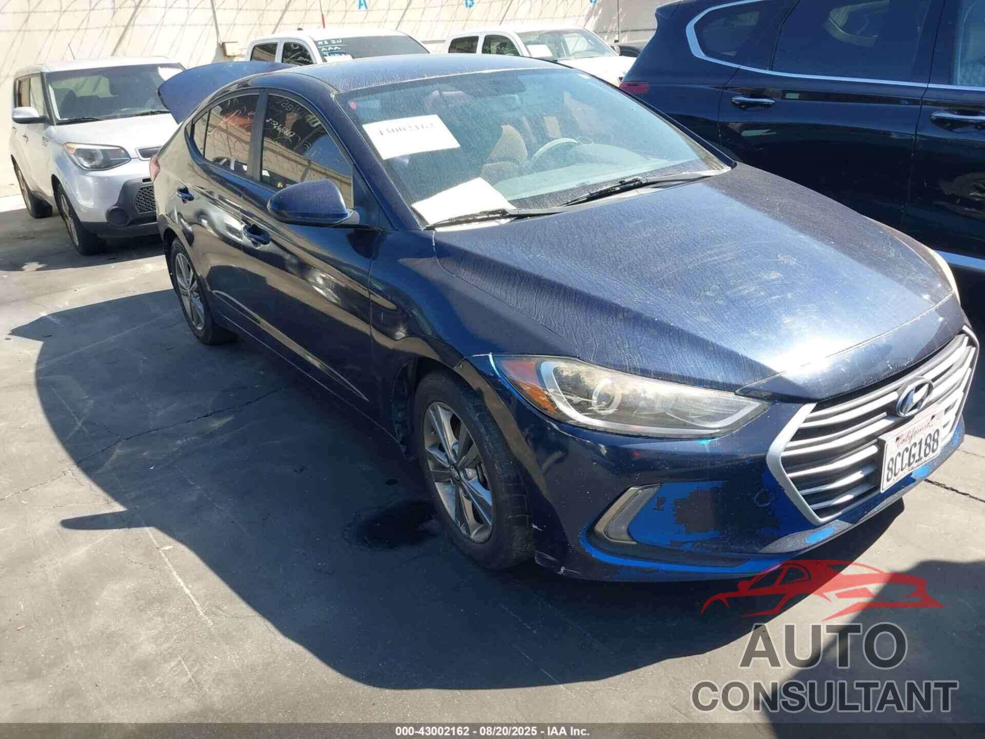 HYUNDAI ELANTRA 2017 - KMHD84LF0HU161109