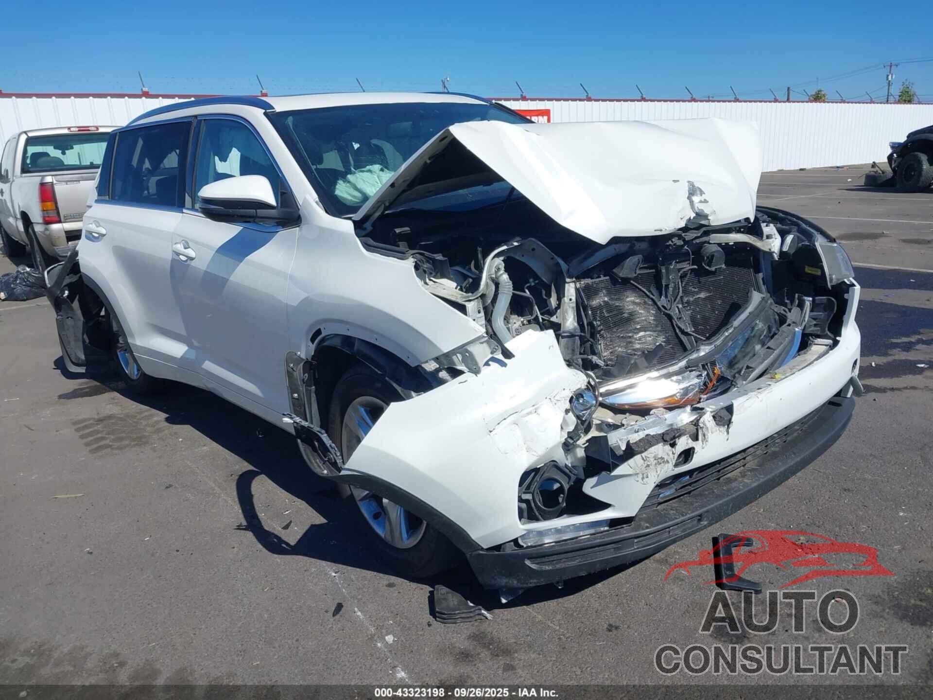 TOYOTA HIGHLANDER 2015 - 5TDDKRFH7FS144163