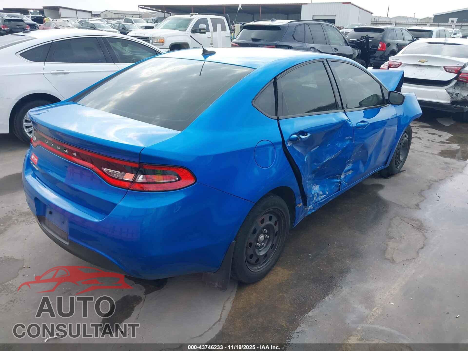 DODGE DART 2016 - 1C3CDFAA2GD644229