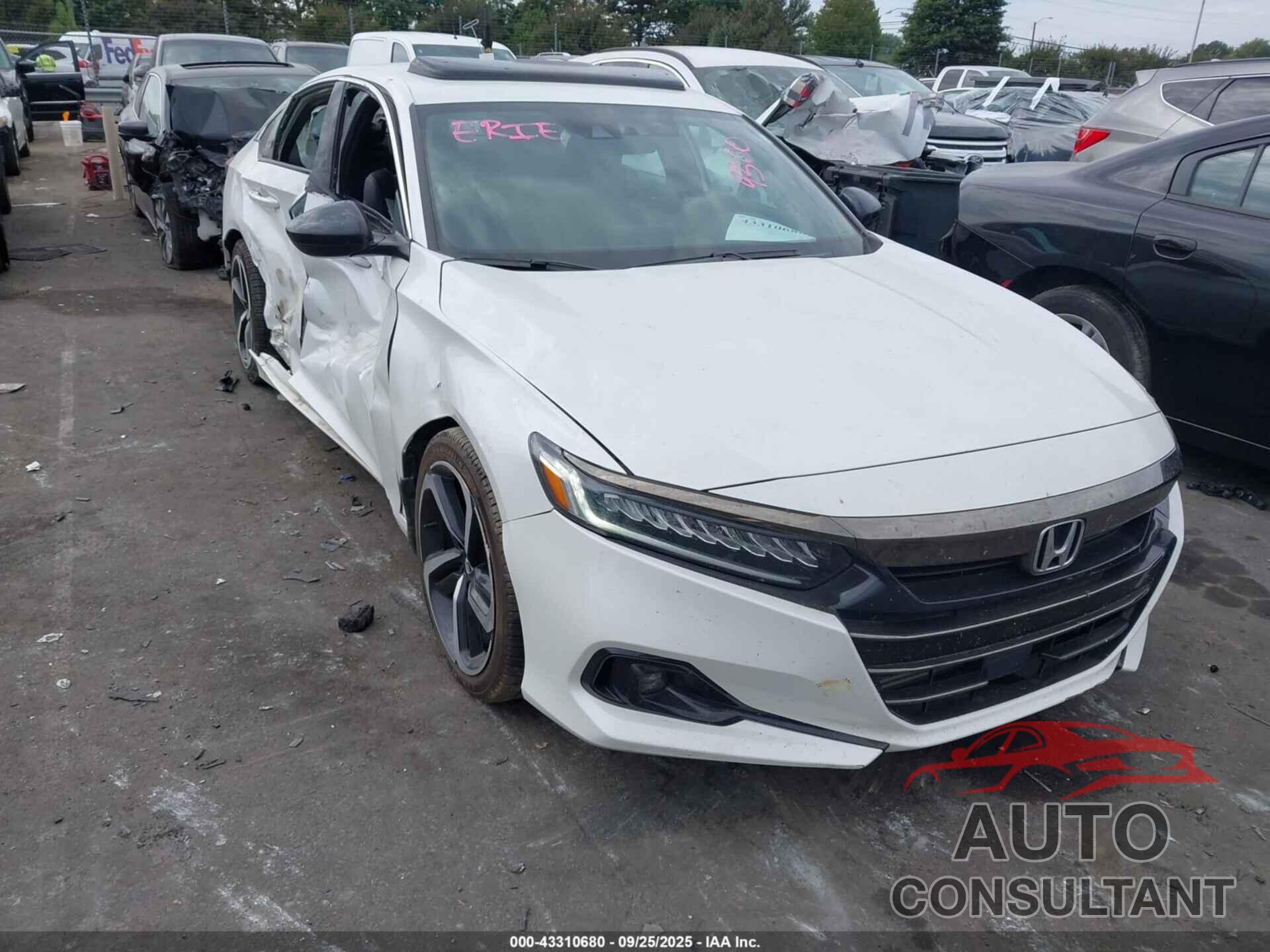 HONDA ACCORD 2022 - 1HGCV2F38NA019300