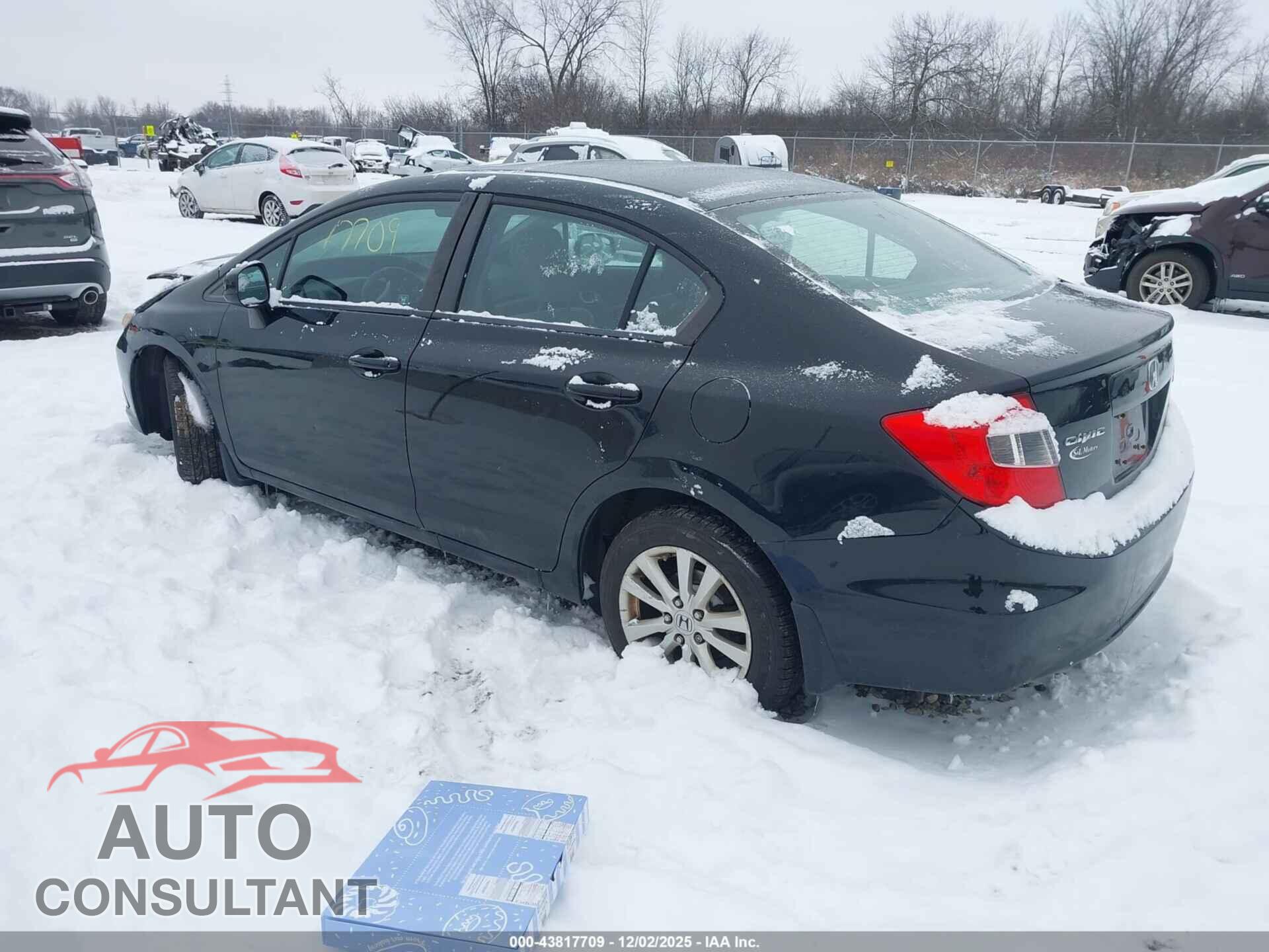 HONDA CIVIC 2012 - 19XFB2F85CE008409