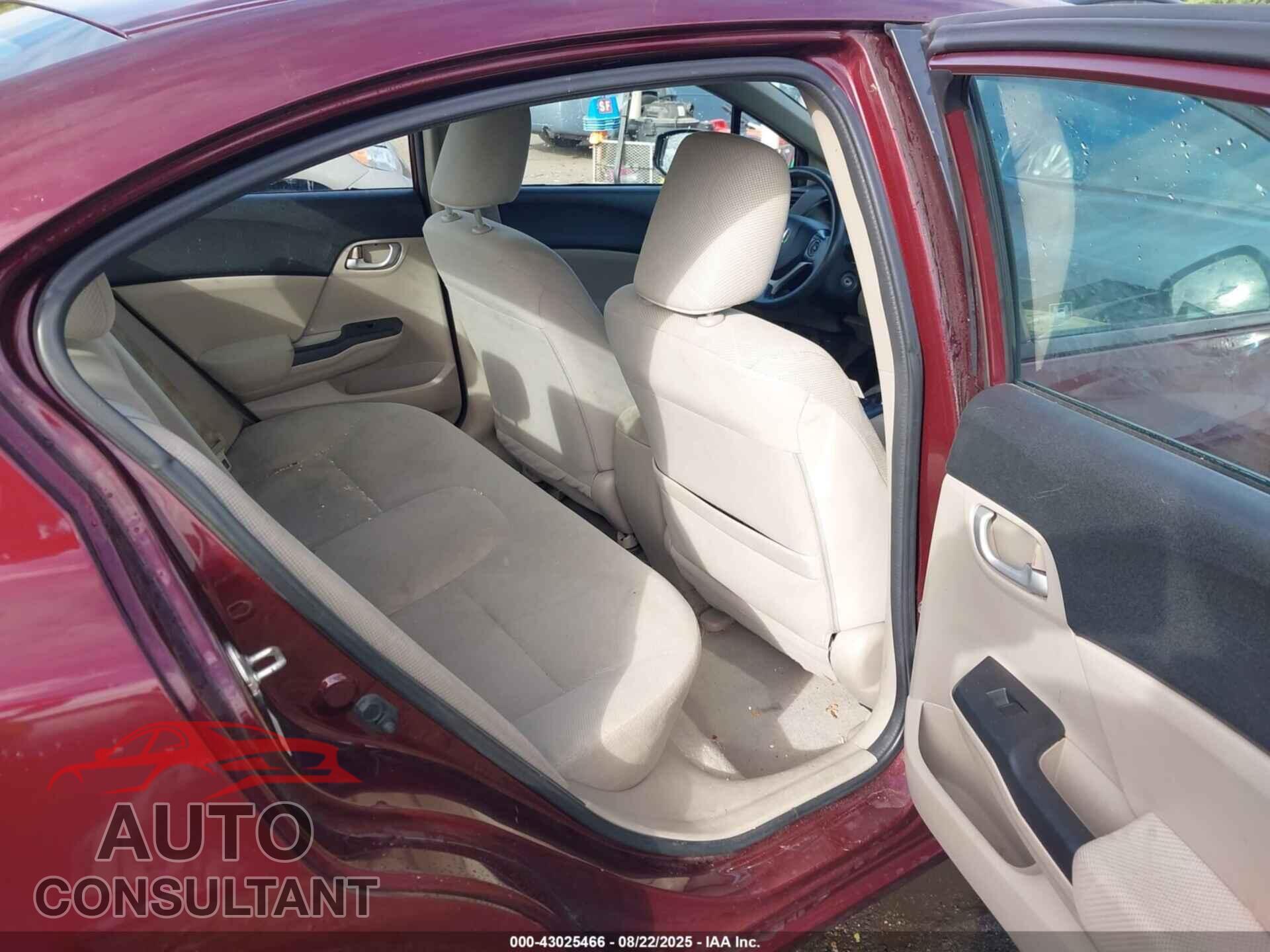 HONDA CIVIC 2012 - 19XFB2F59CE067470