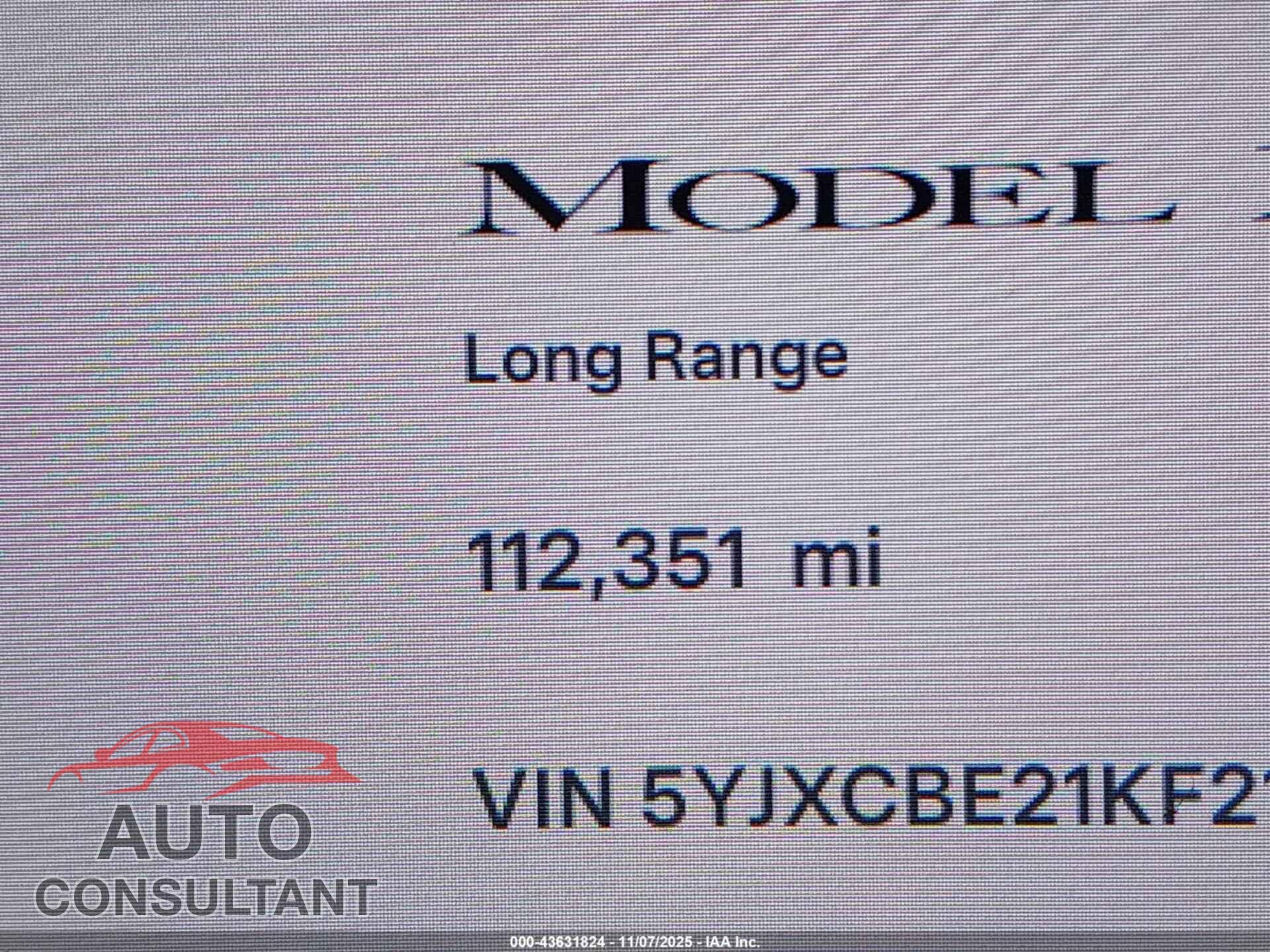 TESLA MODEL X 2019 - 5YJXCBE21KF211465