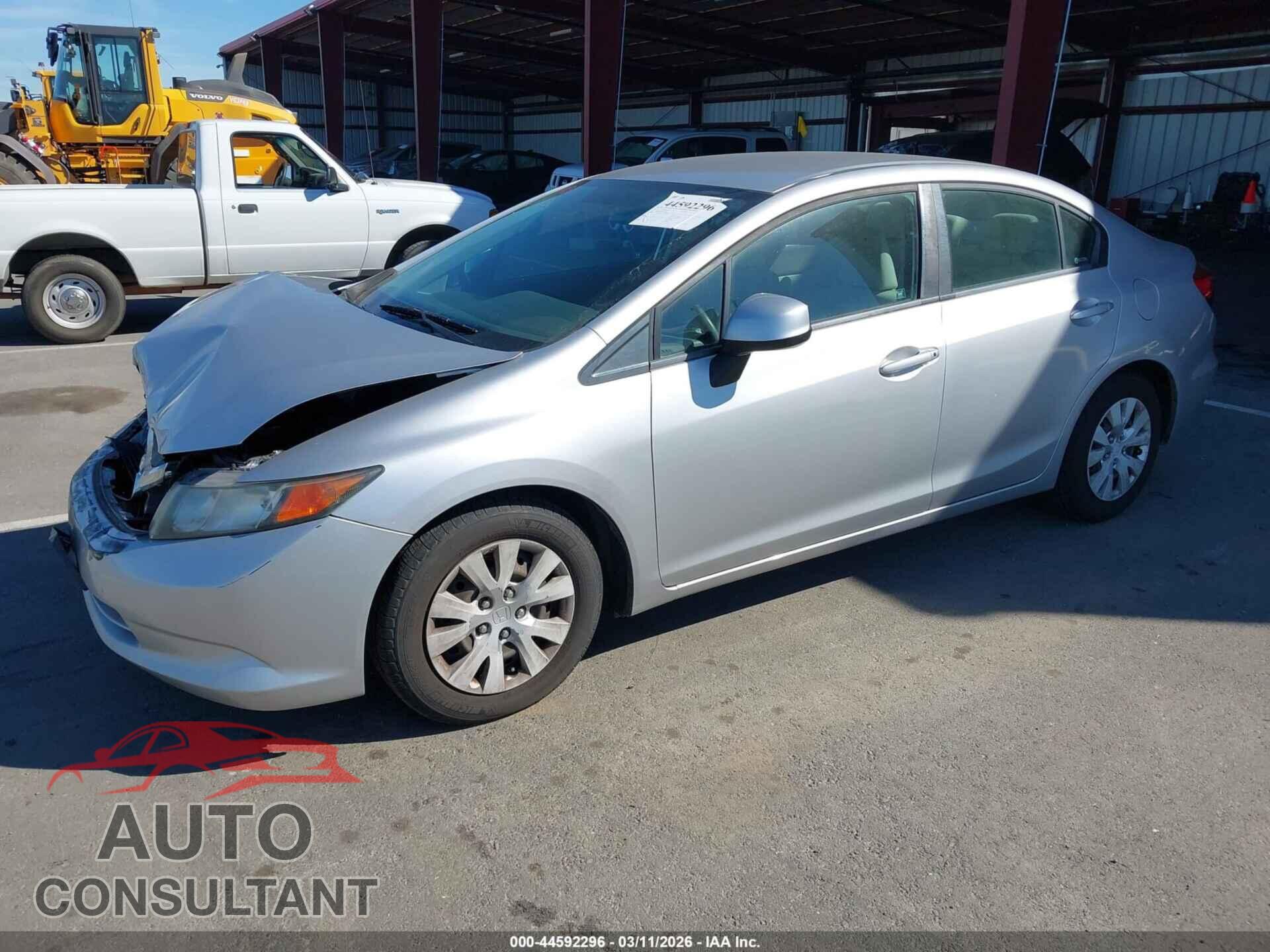 HONDA CIVIC 2012 - 19XFB2F59CE388490