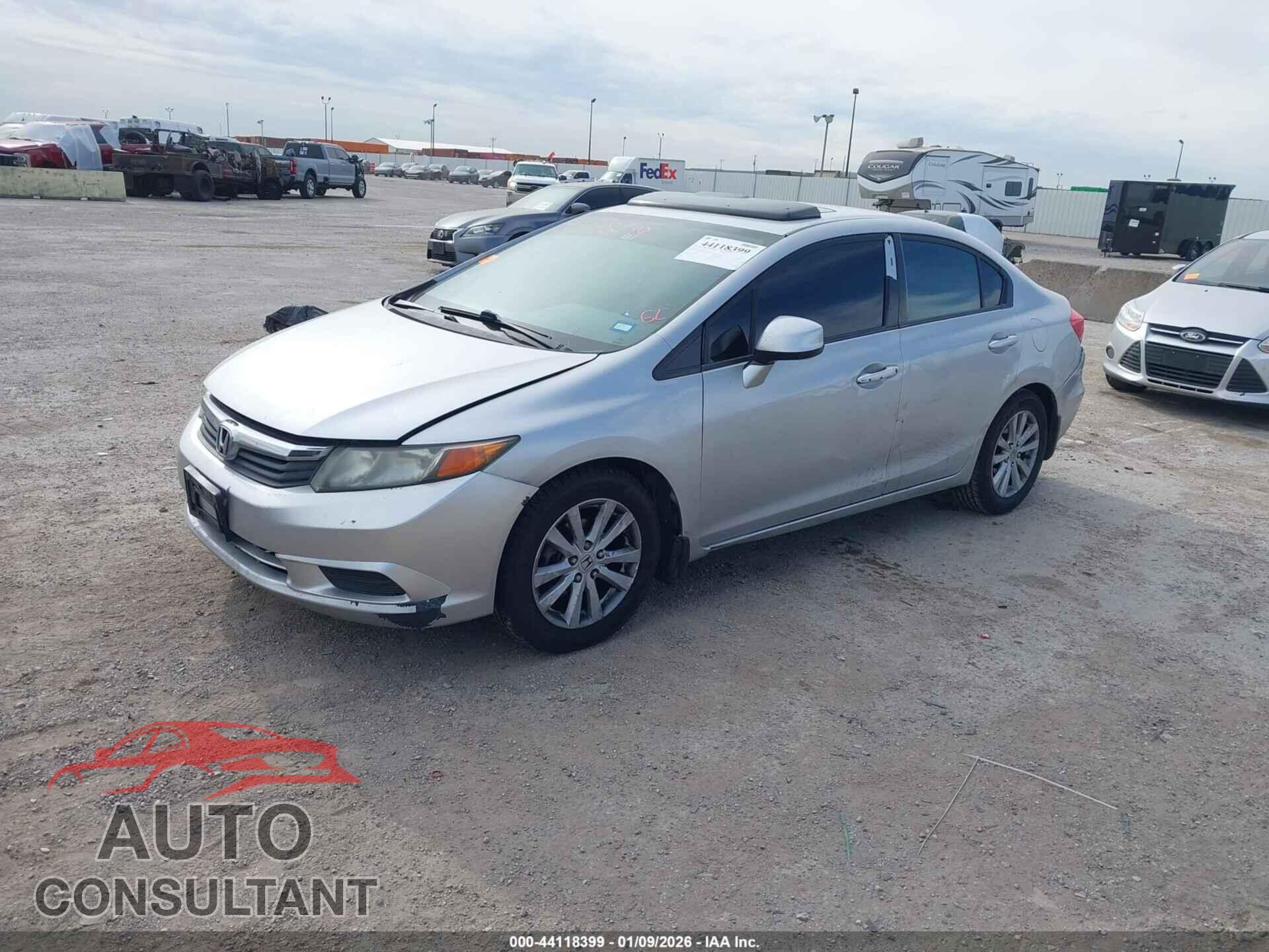 HONDA CIVIC 2012 - 19XFB2F92CE036175