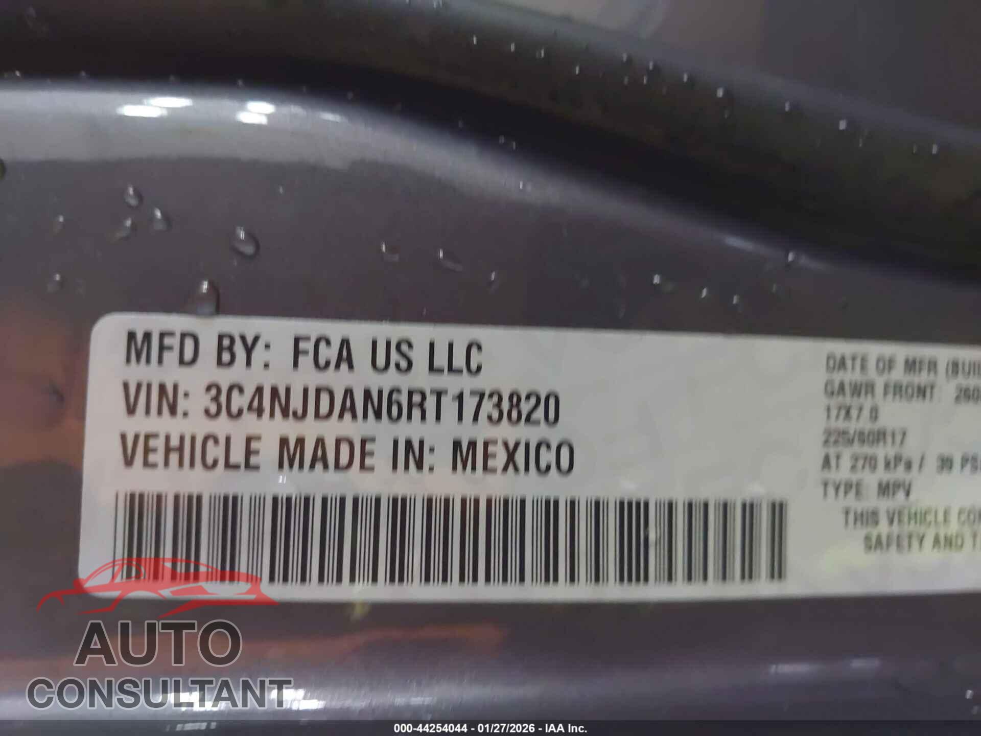 JEEP COMPASS 2024 - 3C4NJDAN6RT173820