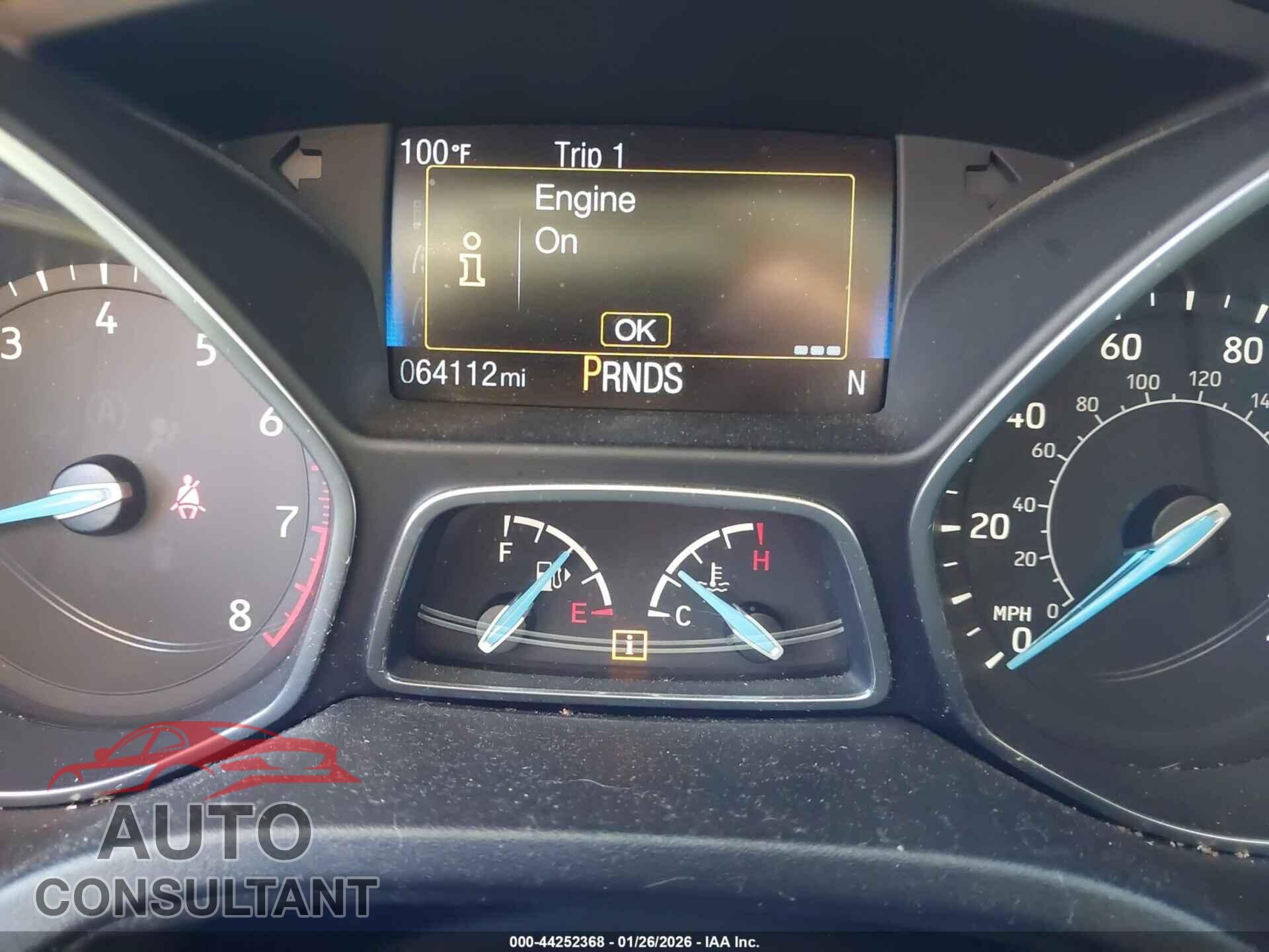 FORD FOCUS 2017 - 1FADP3M20HL308411