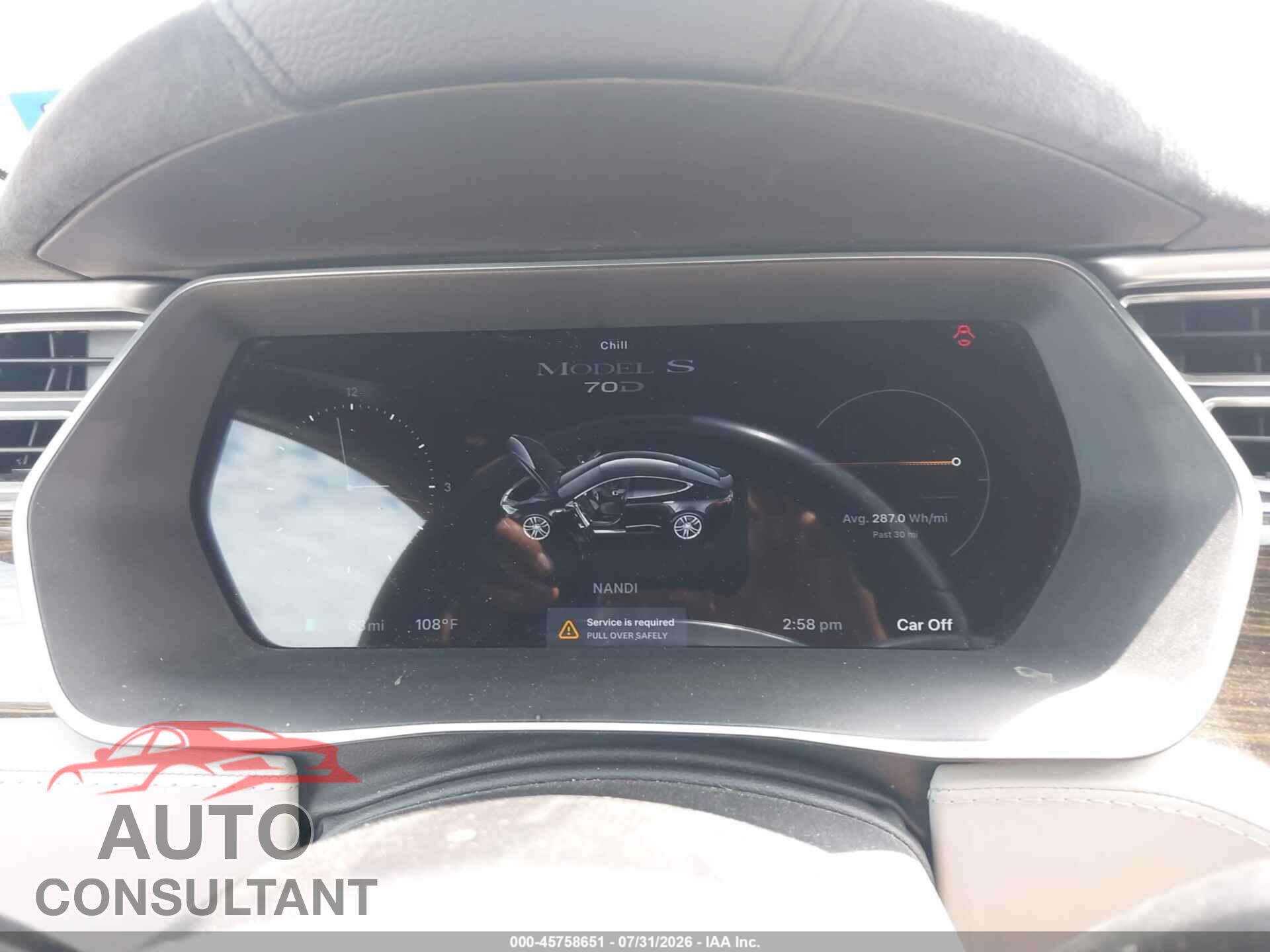 TESLA MODEL S 2015 - 5YJSA1S24FF088376