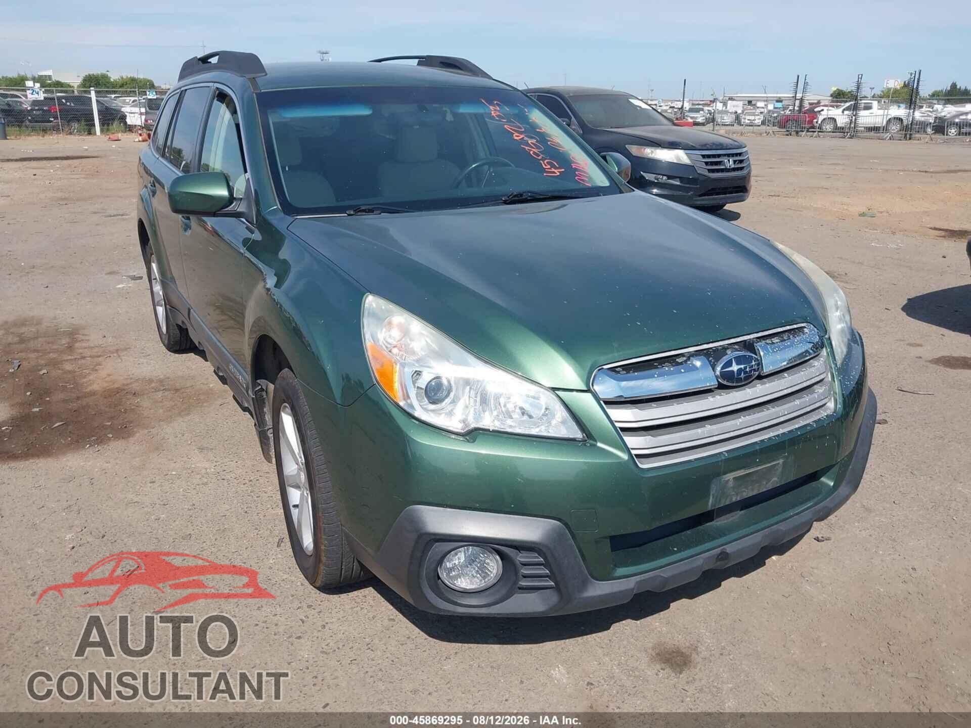 SUBARU OUTBACK 2014 - 4S4BRBCC8E3205860
