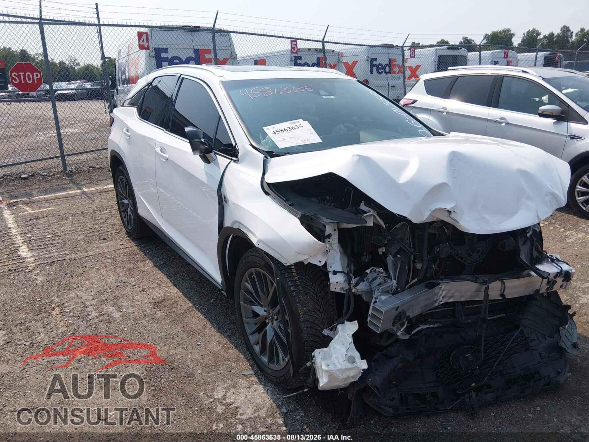 LEXUS RX 350 2017 - 2T2BZMCA4HC113120
