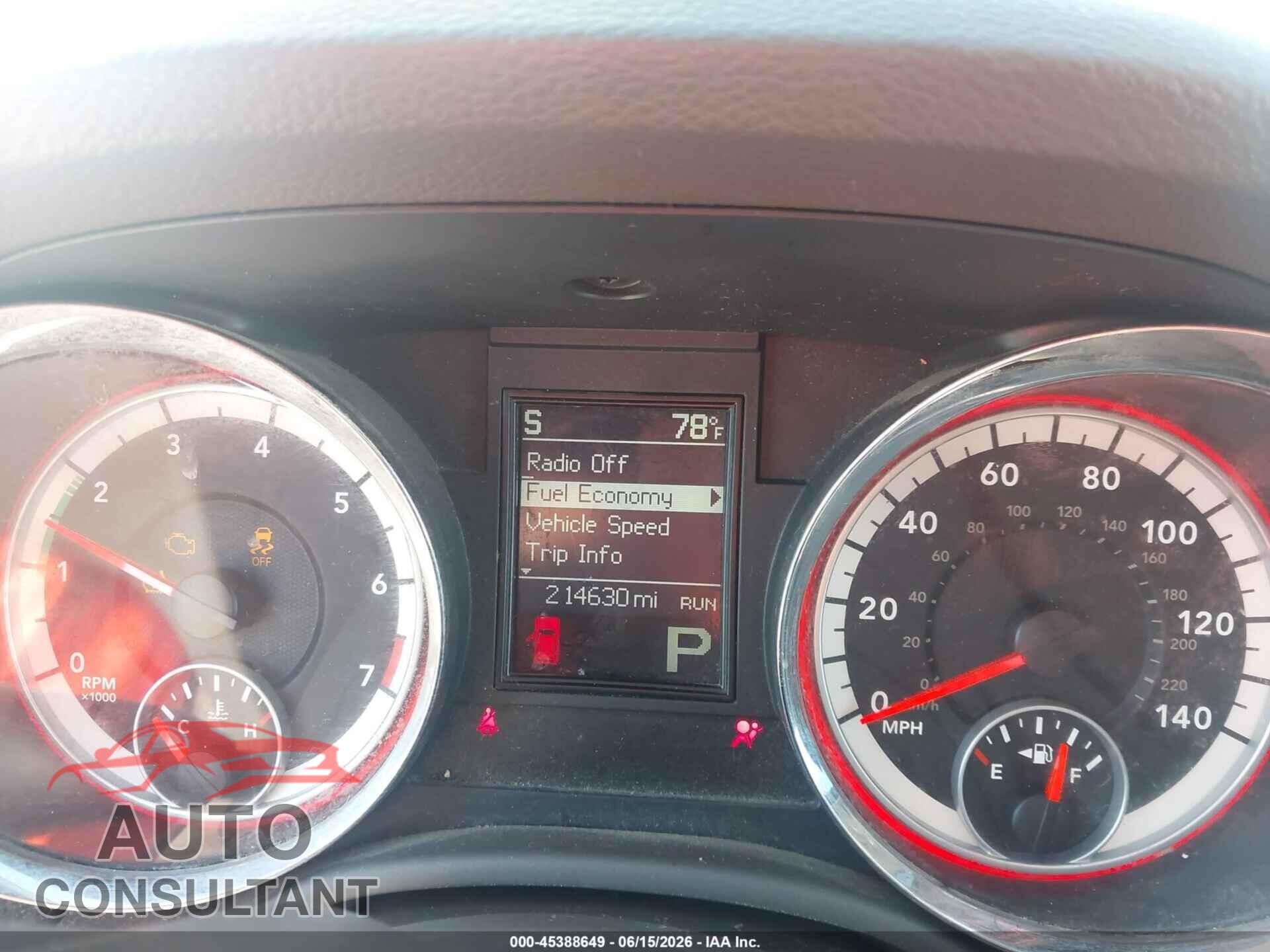 DODGE DURANGO 2013 - 1C4RDHAG7DC684068