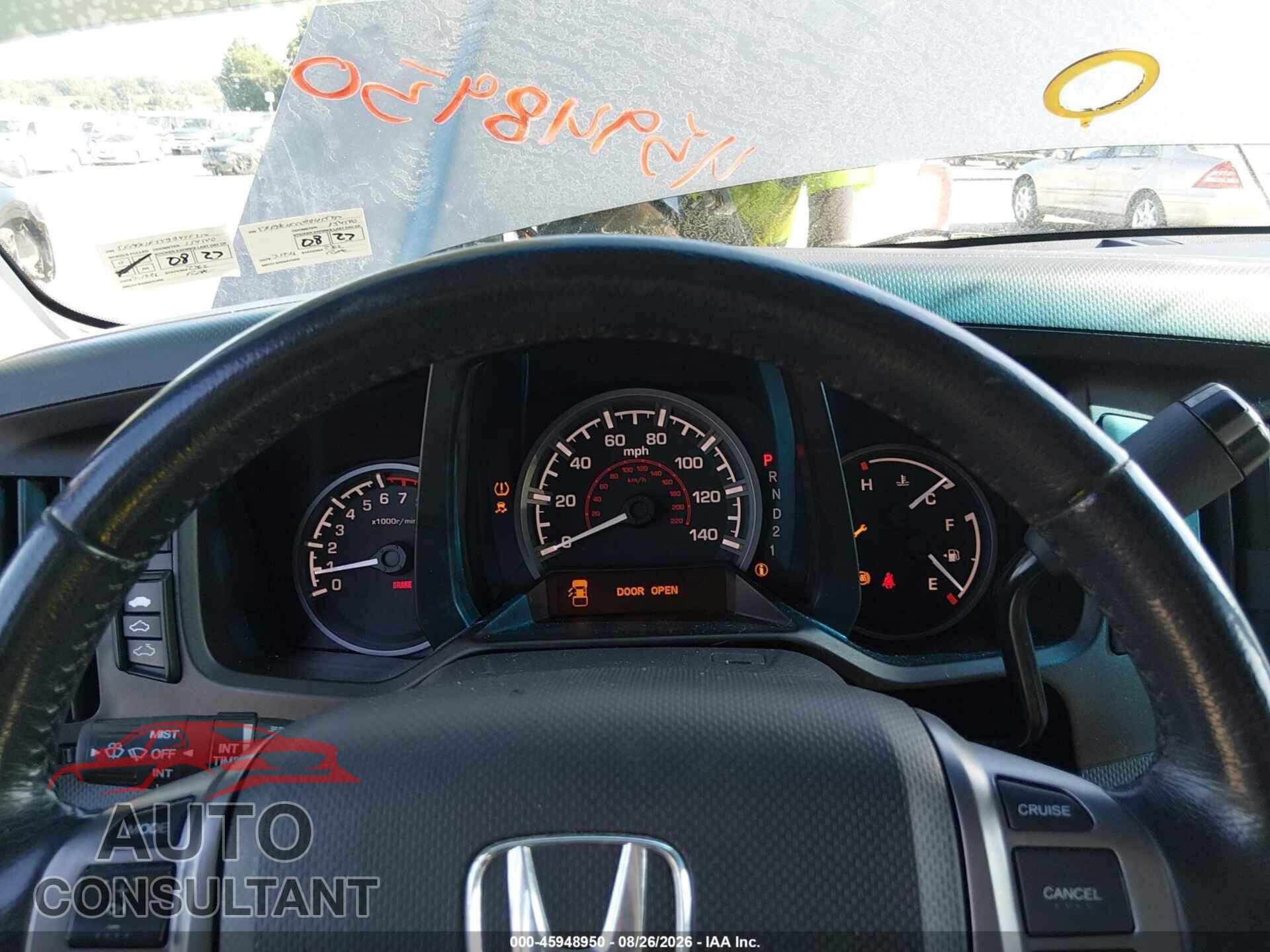 HONDA RIDGELINE 2011 - 5FPYK1F55BB455217