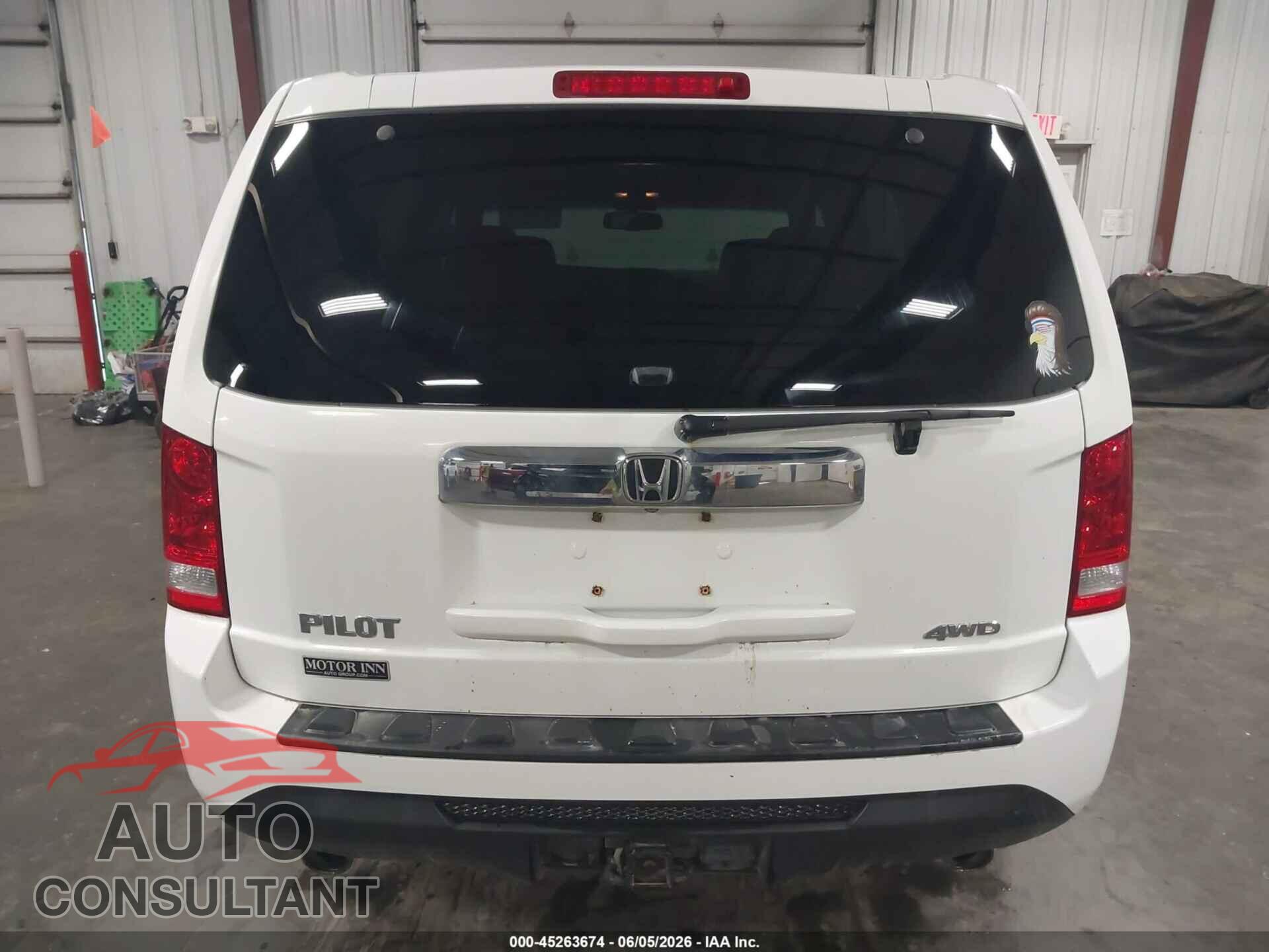 HONDA PILOT 2012 - 5FNYF4H73CB070706