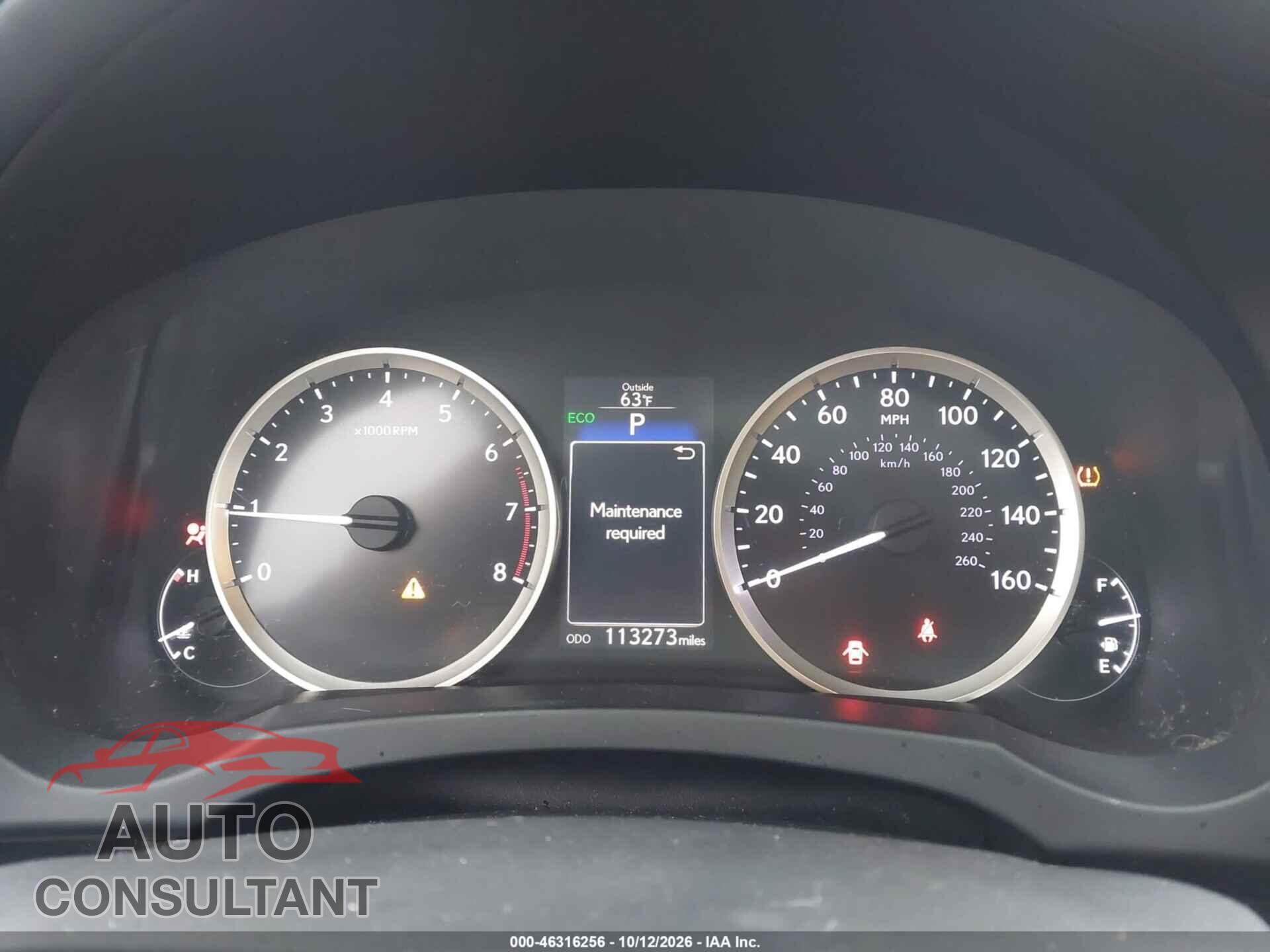 LEXUS IS 250 2014 - JTHCF1D23E5014187