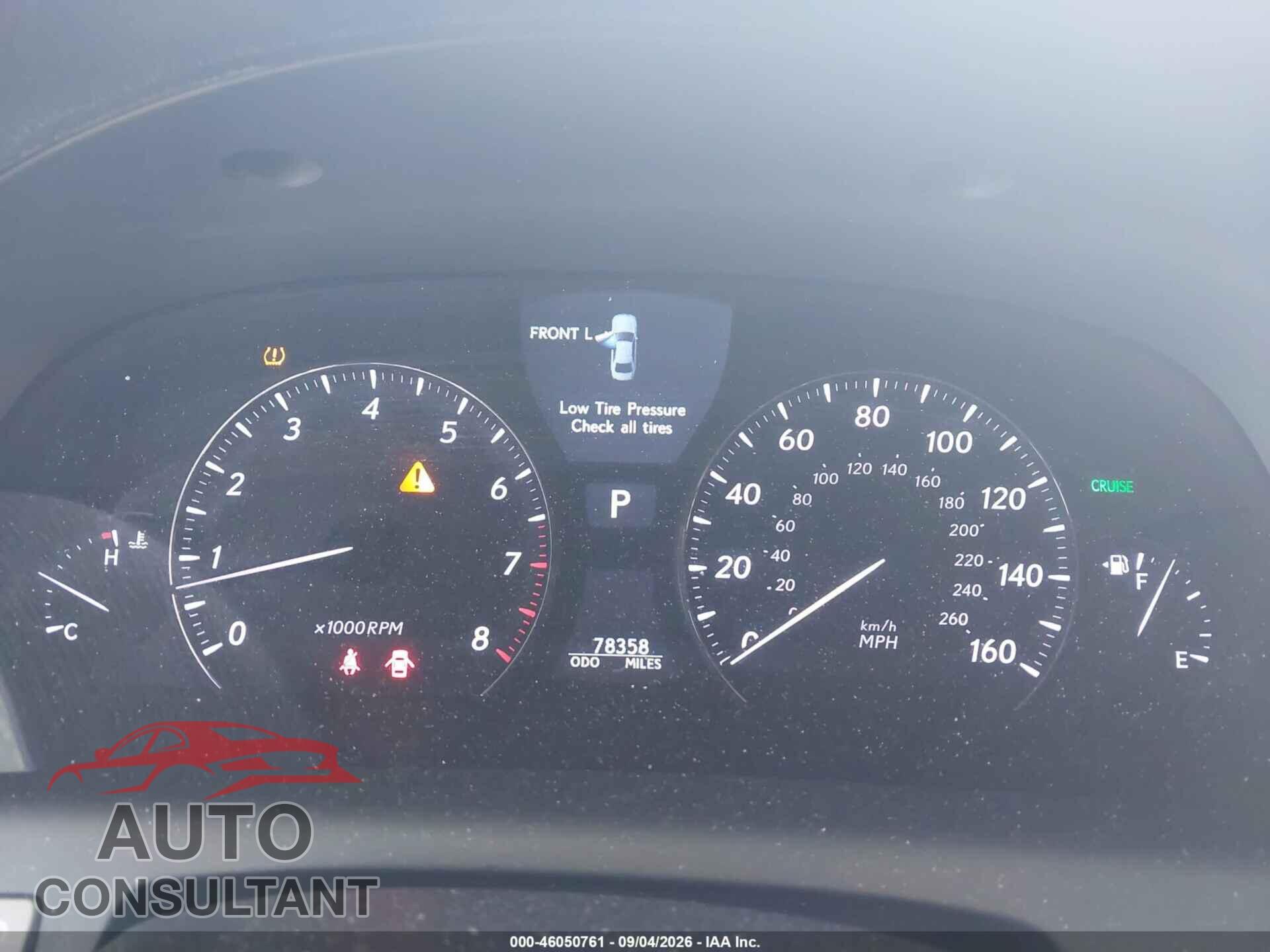 LEXUS LS 460 2012 - JTHBL5EF7C5113556