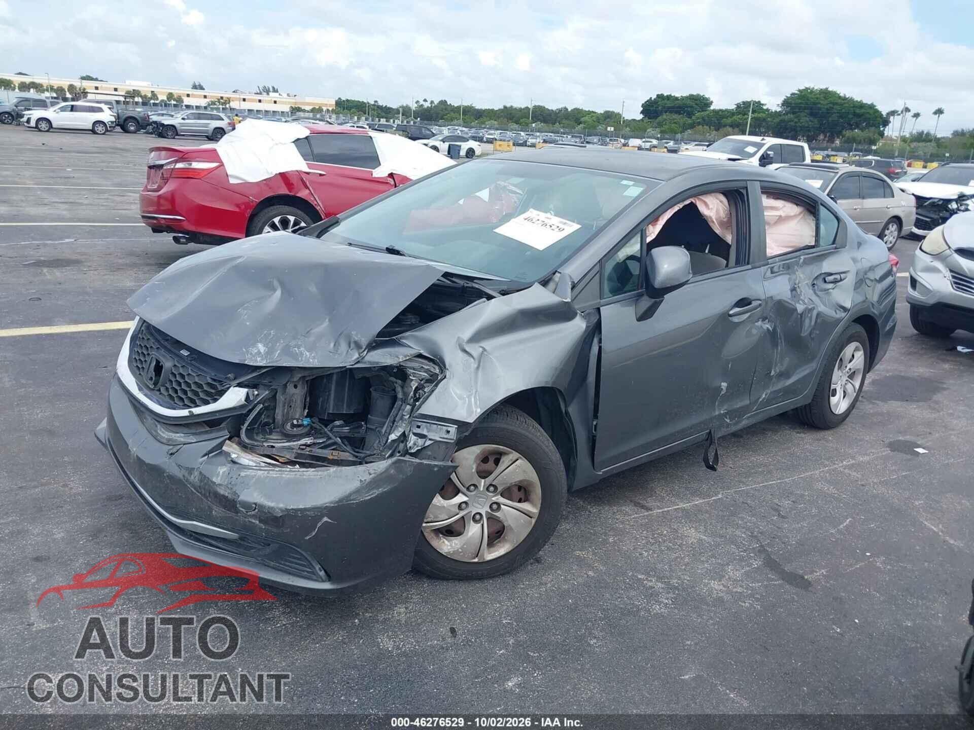 HONDA CIVIC 2013 - 19XFB2F55DE094621