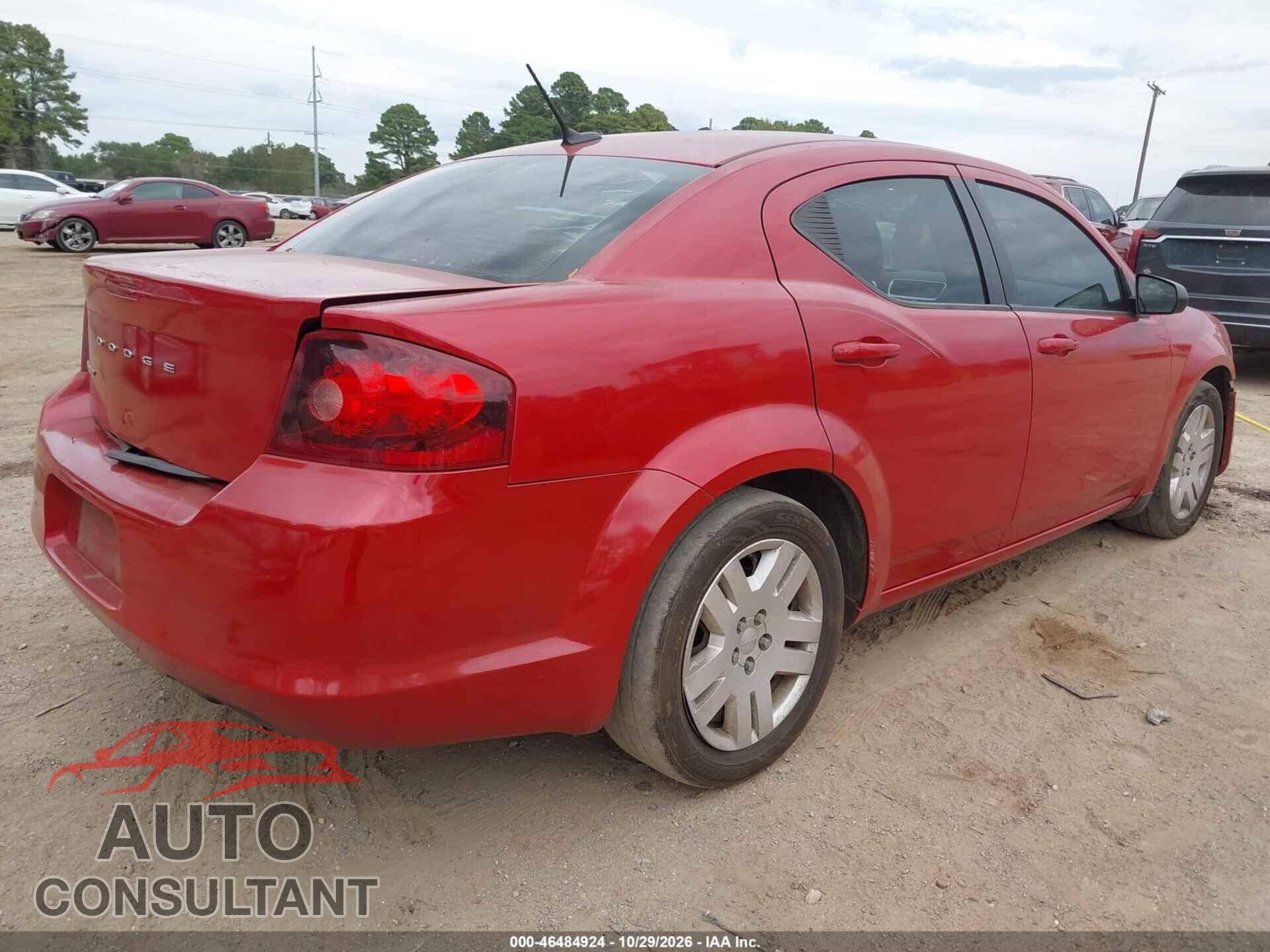 DODGE AVENGER 2014 - 1C3CDZABXEN126046