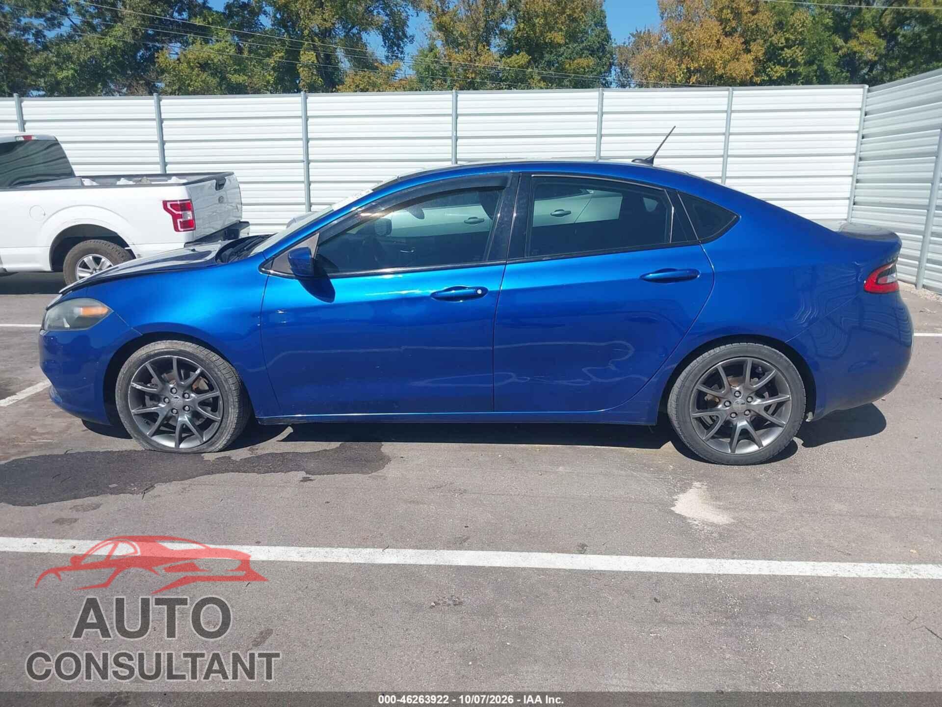 DODGE DART 2013 - 1C3CDFBA1DD334342