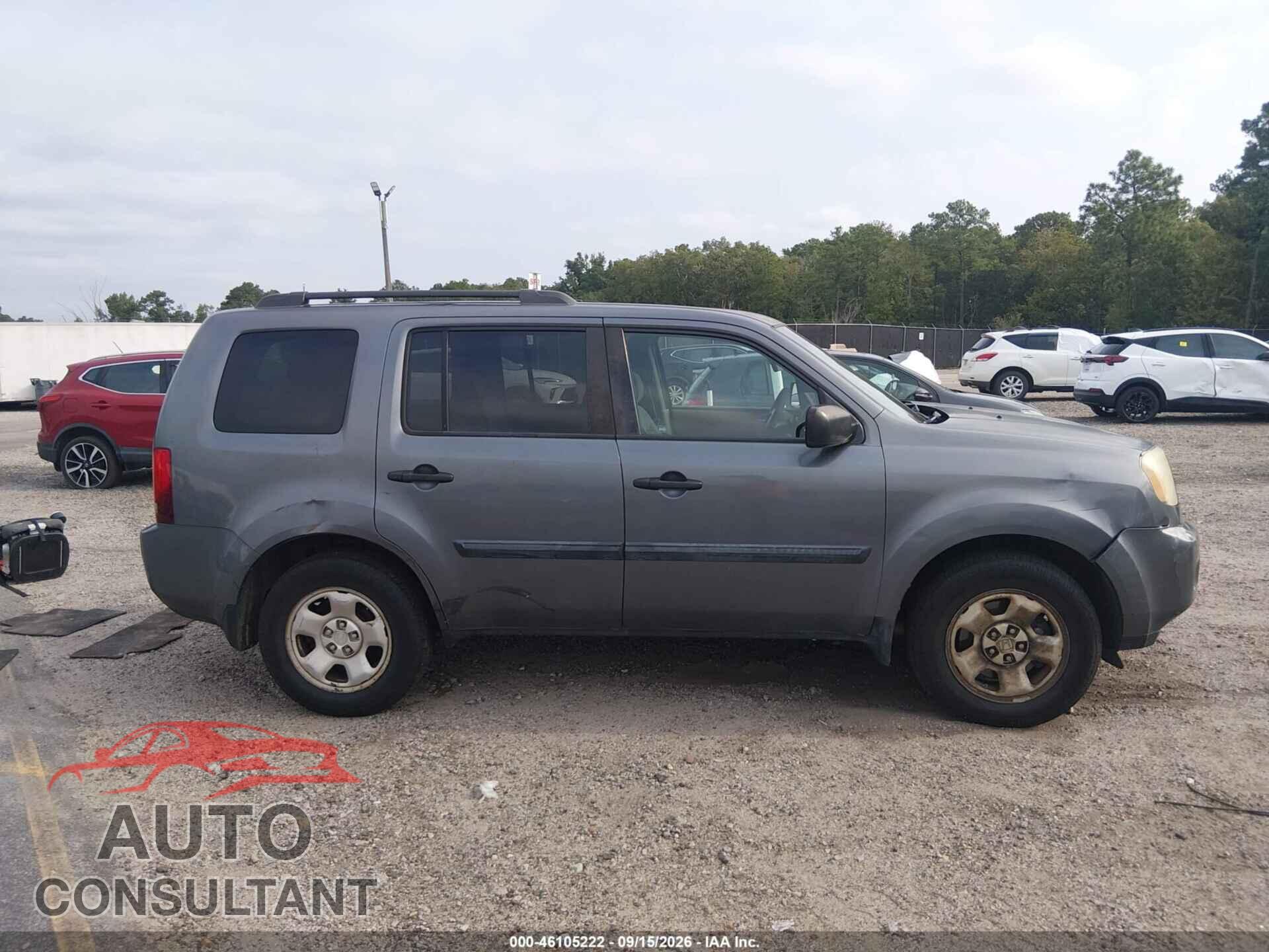 HONDA PILOT 2011 - 5FNYF4H26BB094341