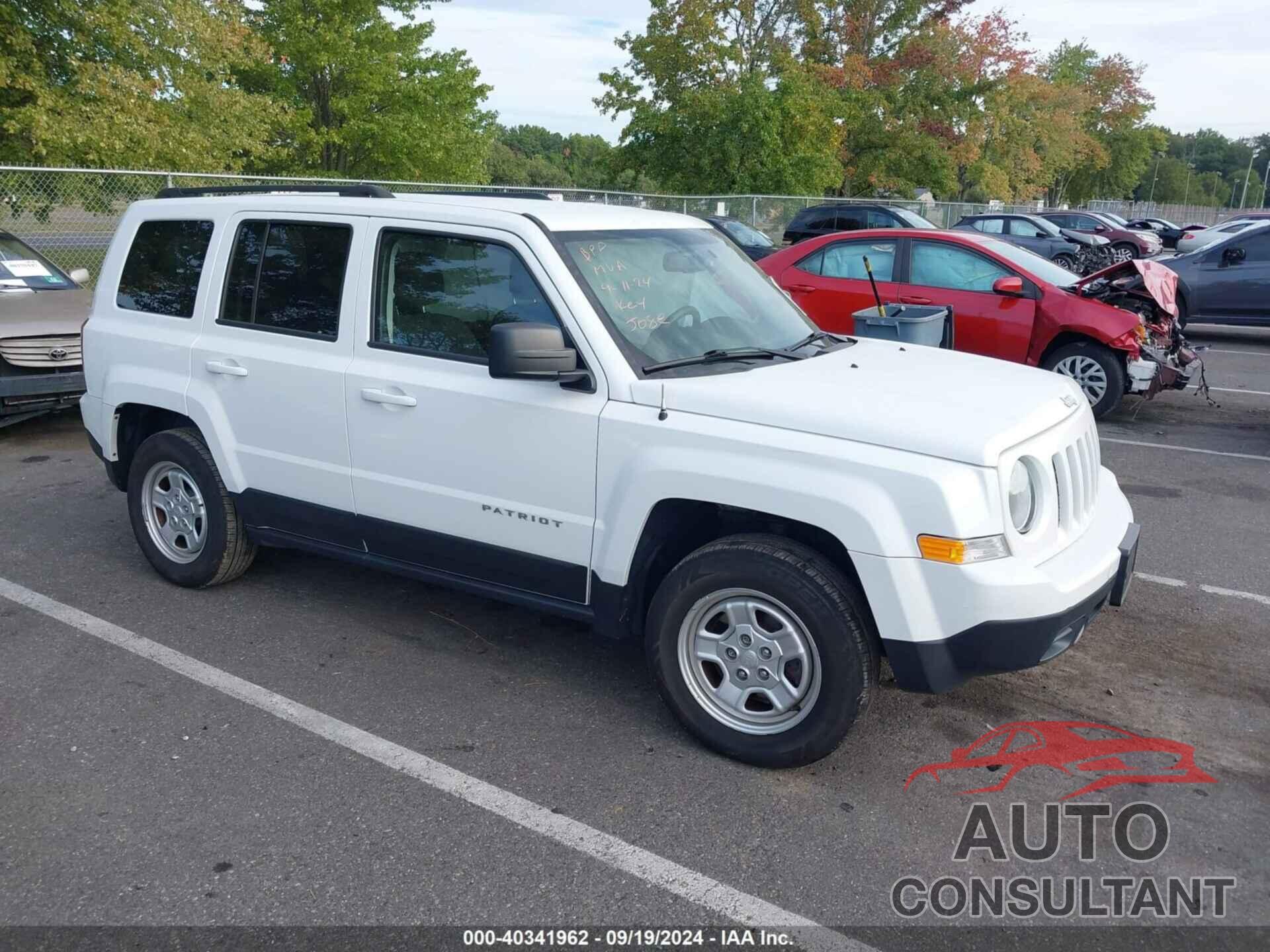 JEEP PATRIOT 2017 - 1C4NJRBB5HD122041