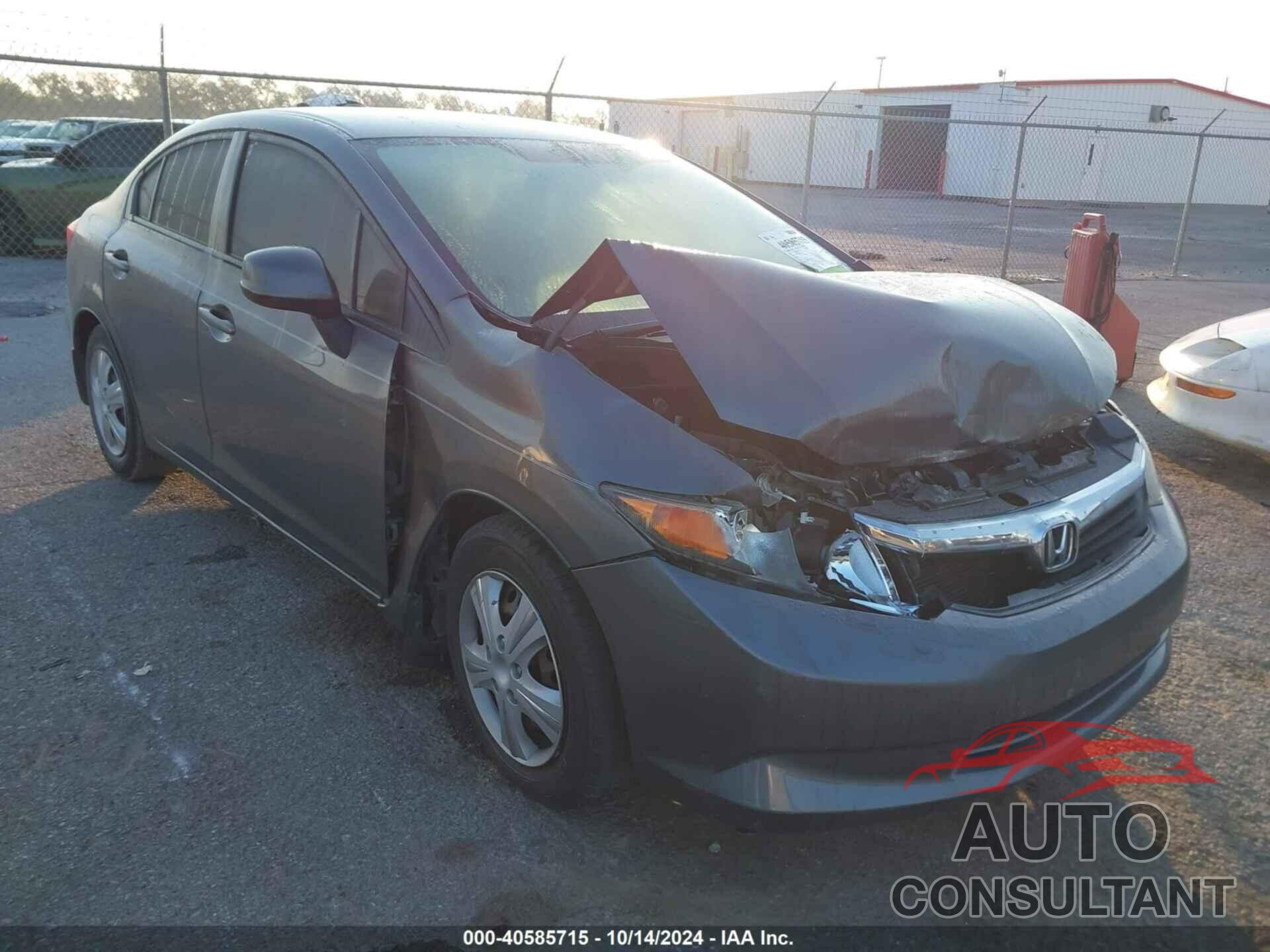 HONDA CIVIC 2012 - 19XFB2F55CE108709