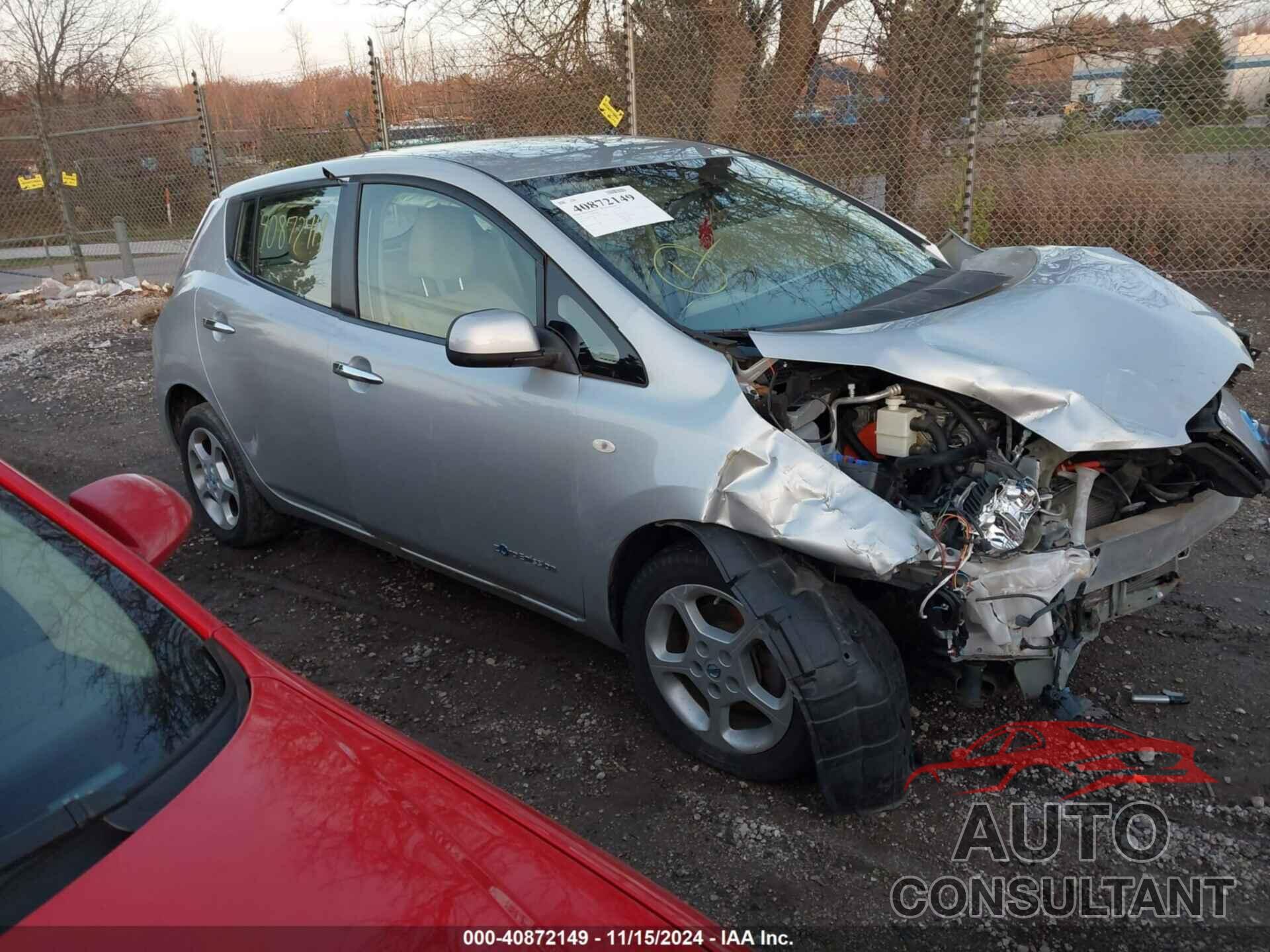 NISSAN LEAF 2012 - JN1AZ0CP6CT017653