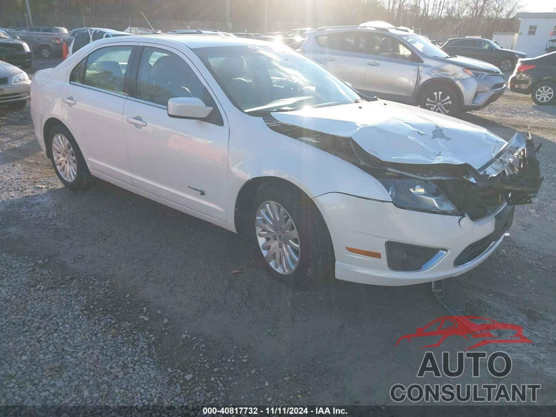 FORD FUSION HYBRID 2010 - 3FADP0L34AR287532
