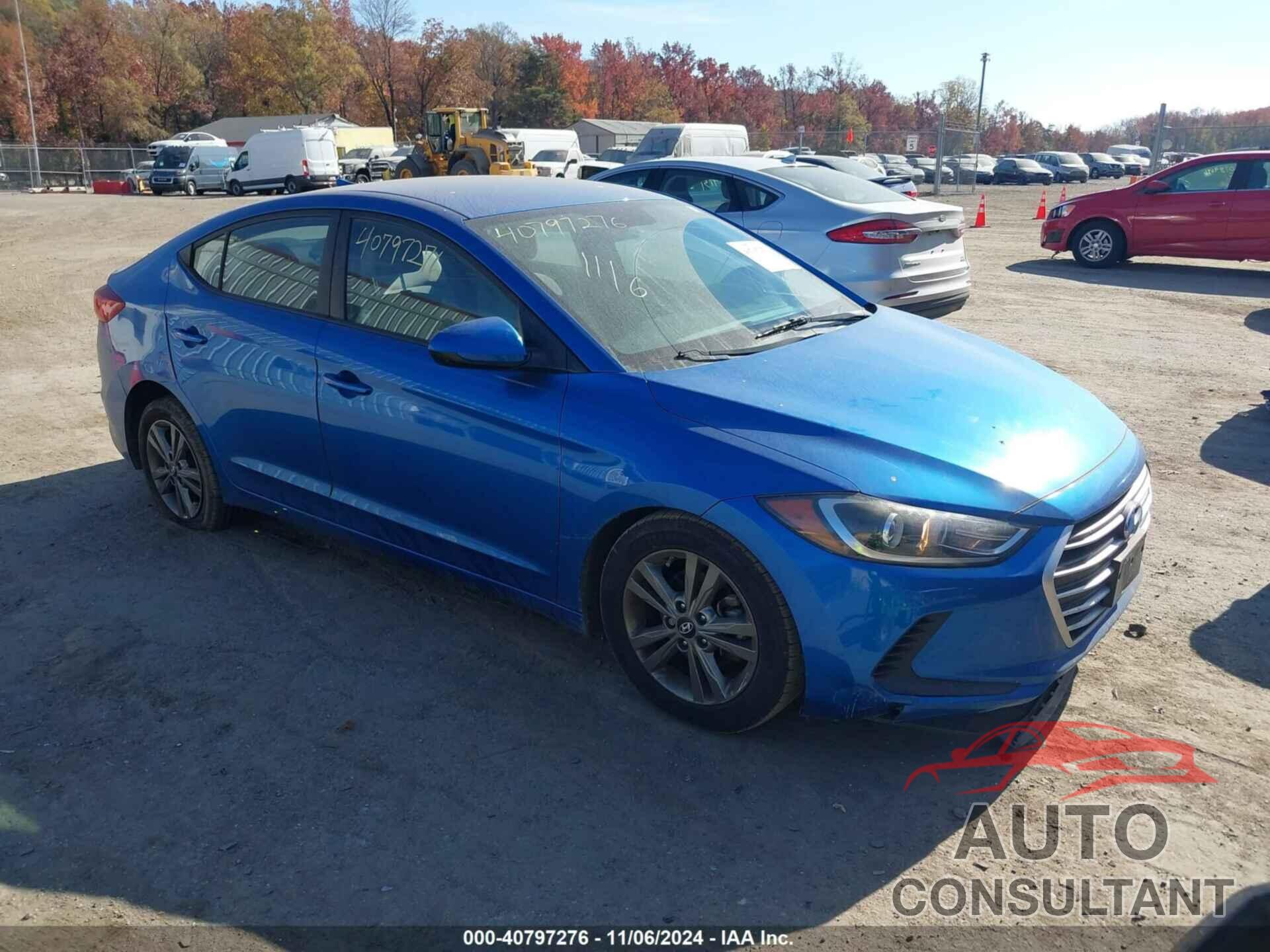 HYUNDAI ELANTRA 2018 - 5NPD84LFXJH220039