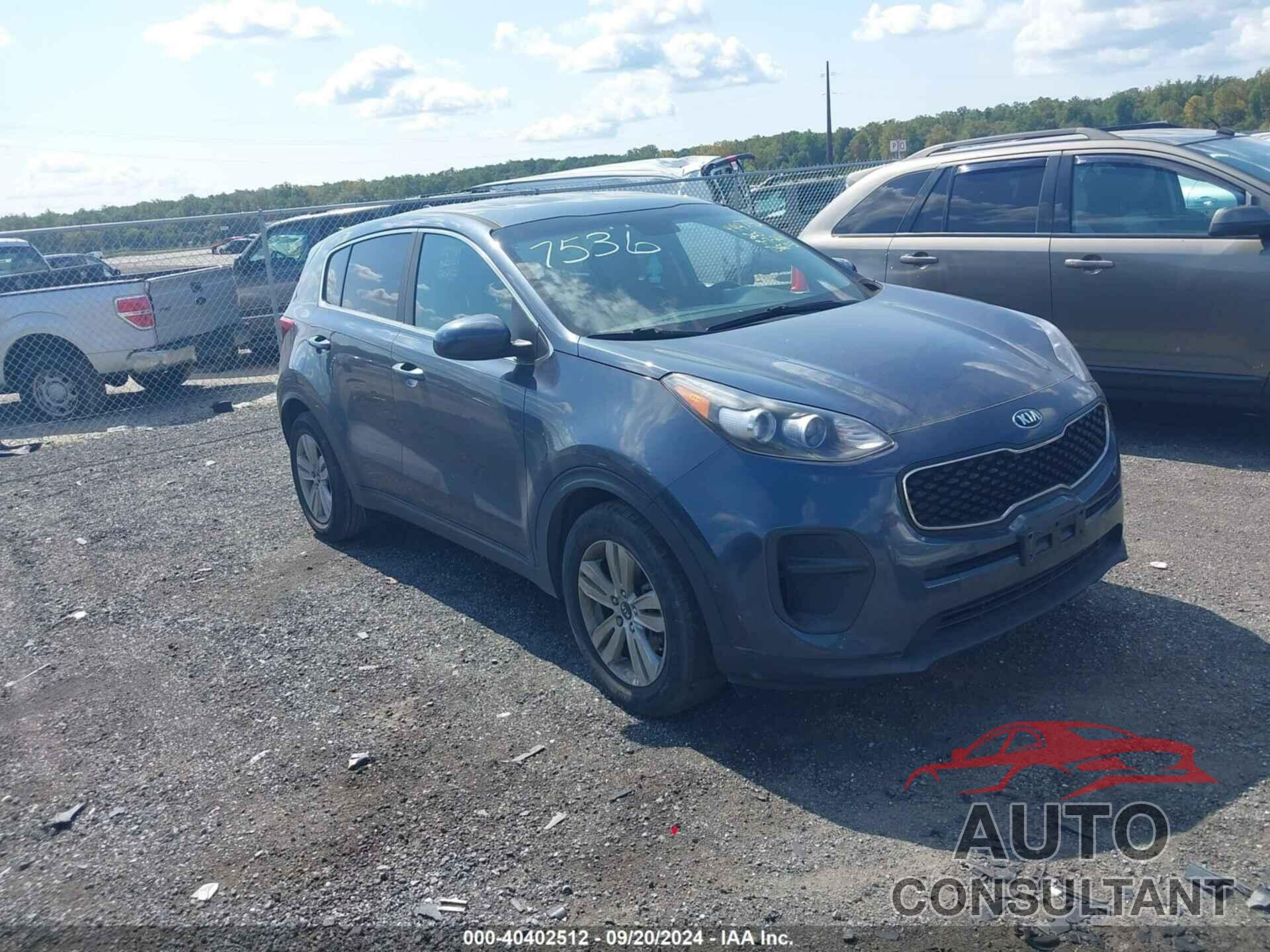 KIA SPORTAGE 2017 - KNDPM3ACXH7117536