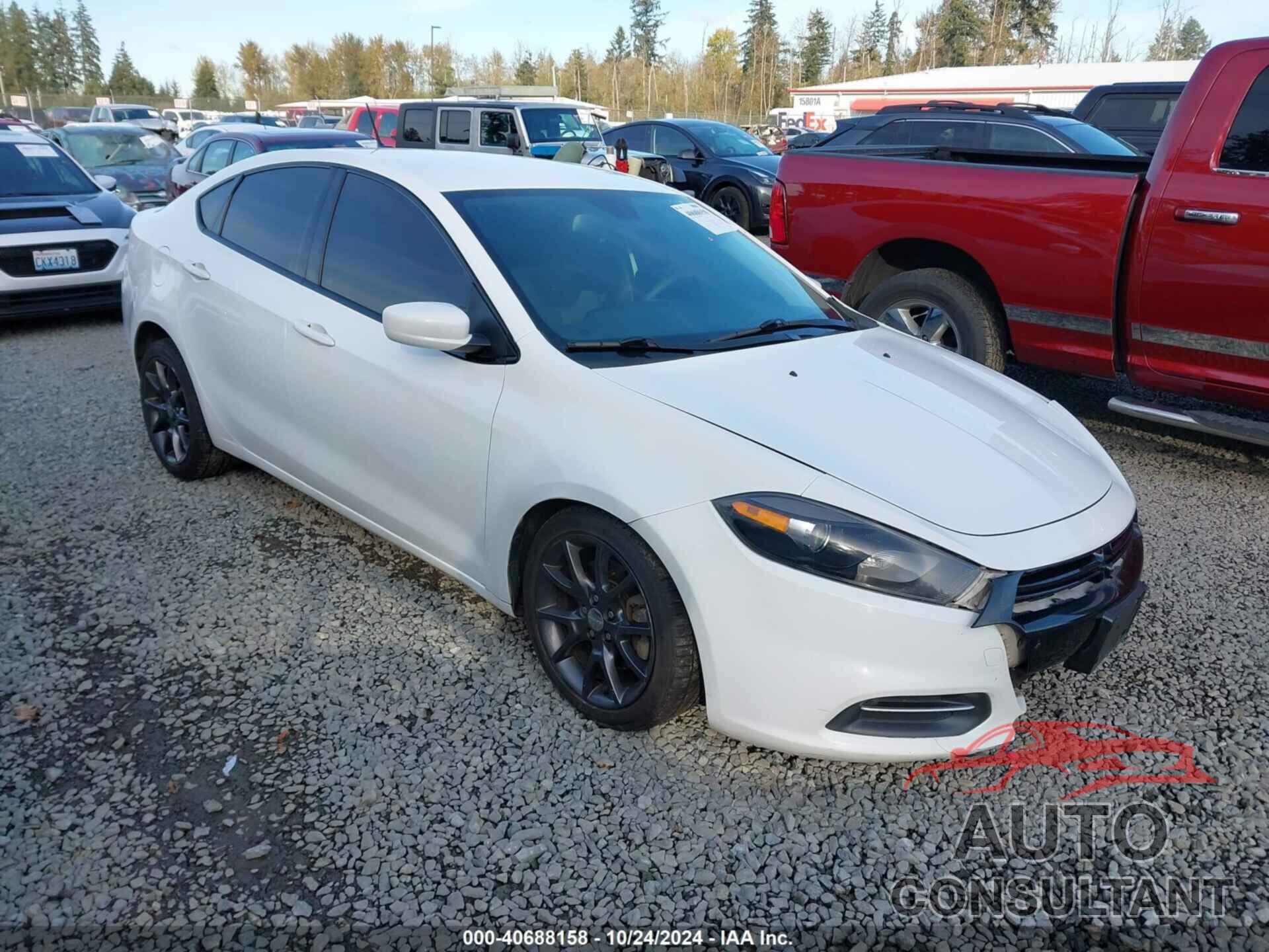 DODGE DART 2015 - 1C3CDFAAXFD433763