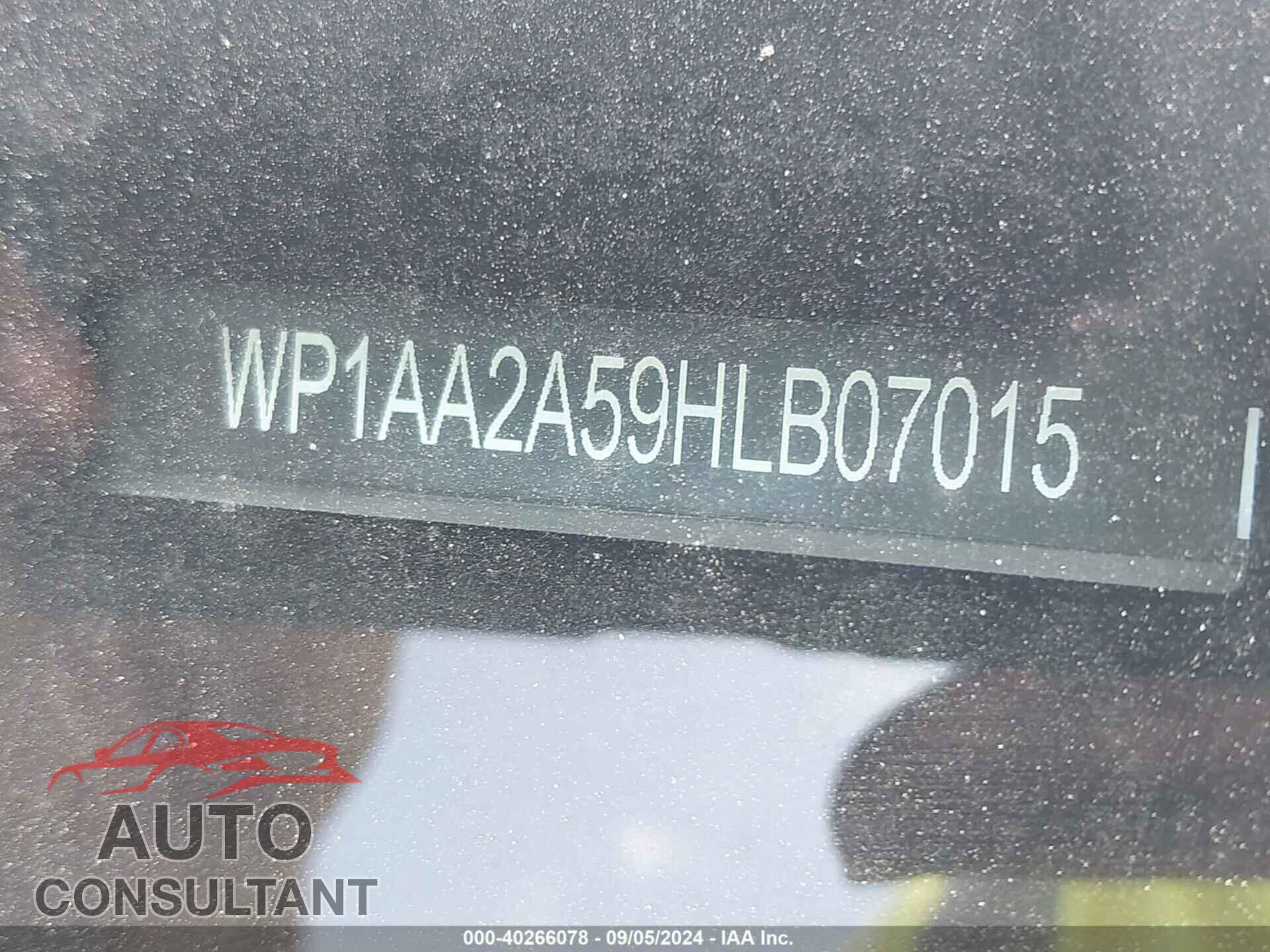 PORSCHE MACAN 2017 - WP1AA2A59HLB07015