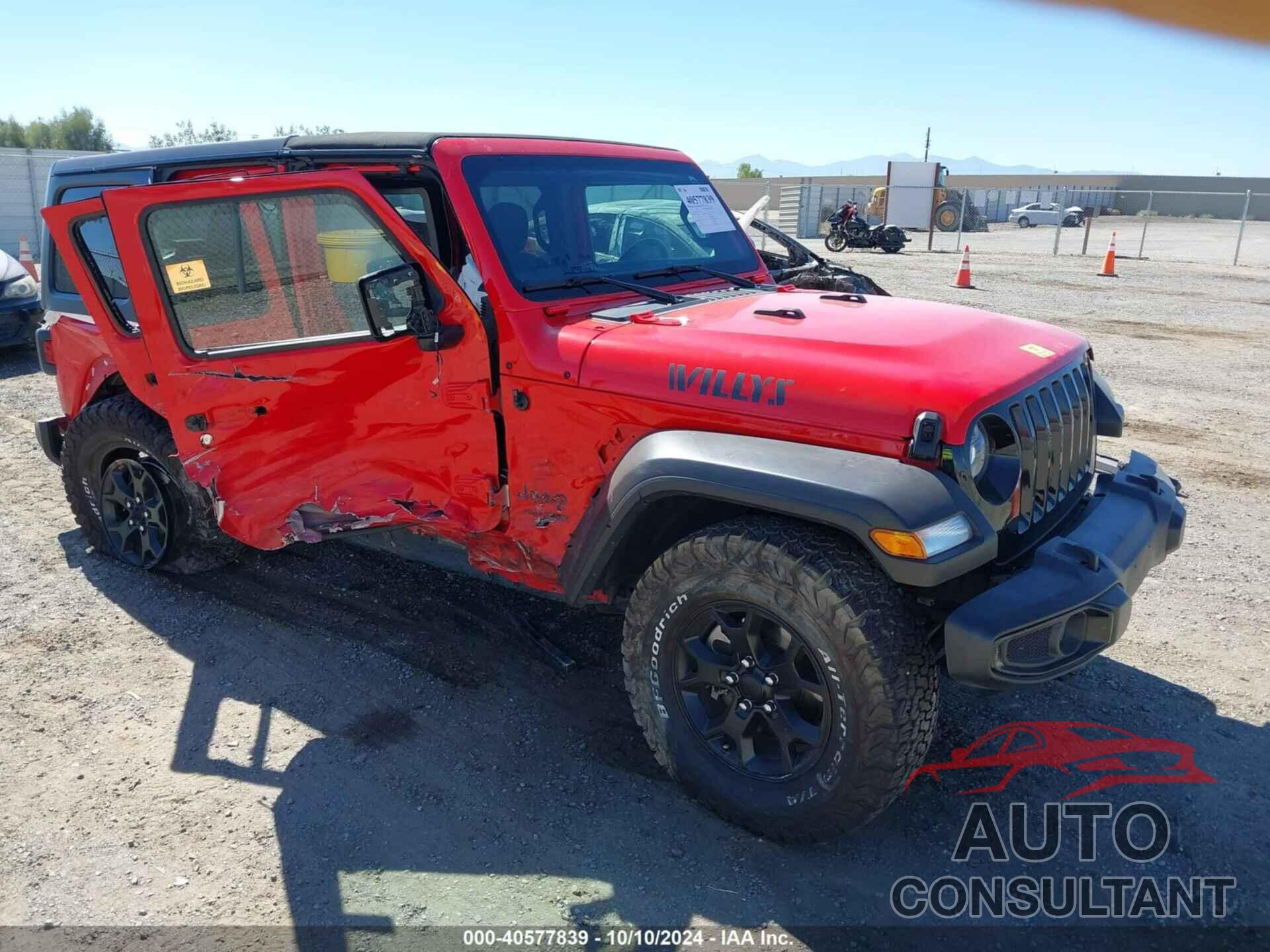 JEEP WRANGLER UNLIMITED 2022 - 1C4HJXDG5NW107100