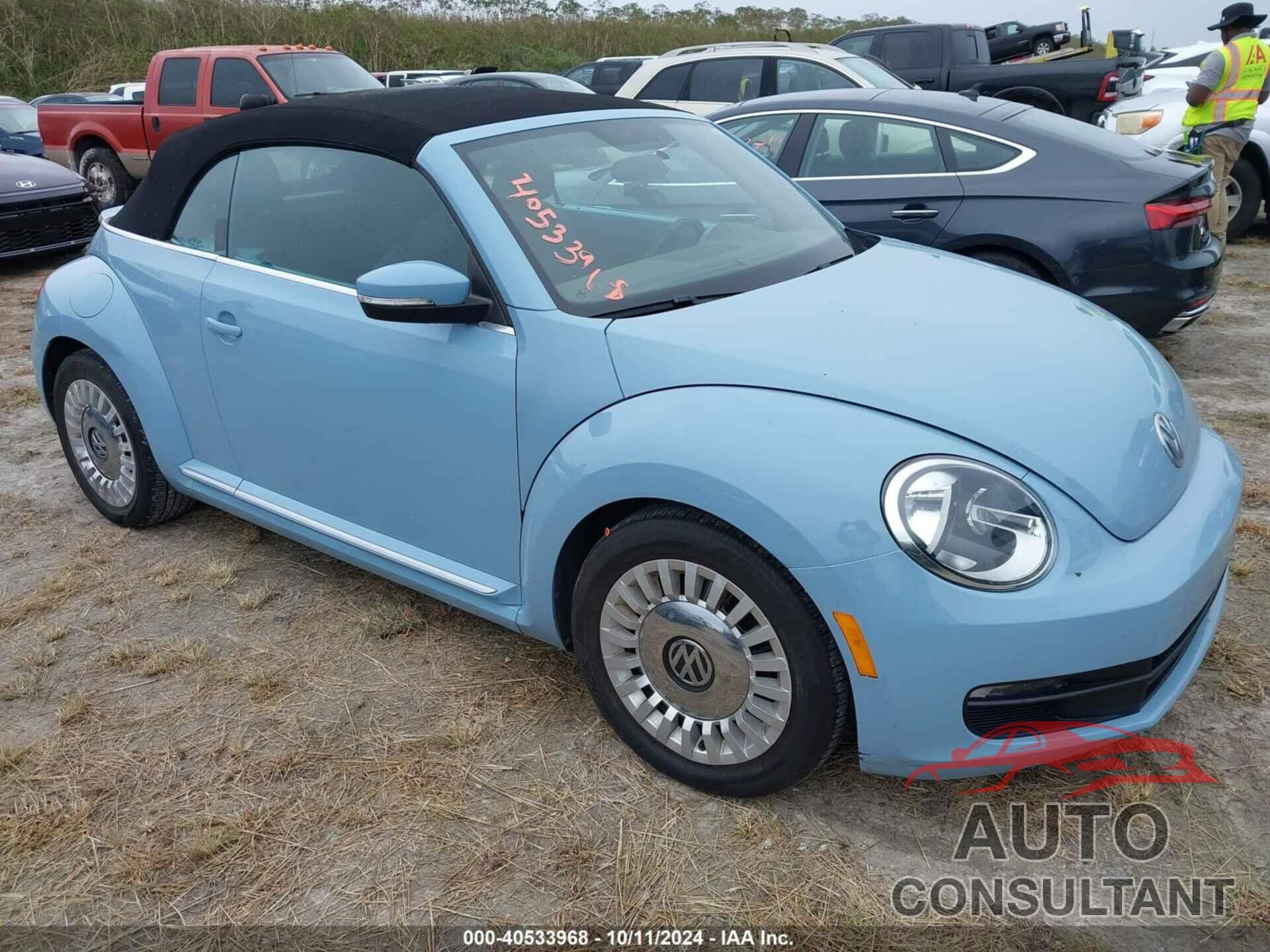 VOLKSWAGEN BEETLE 2013 - 3VW5P7AT1DM812684