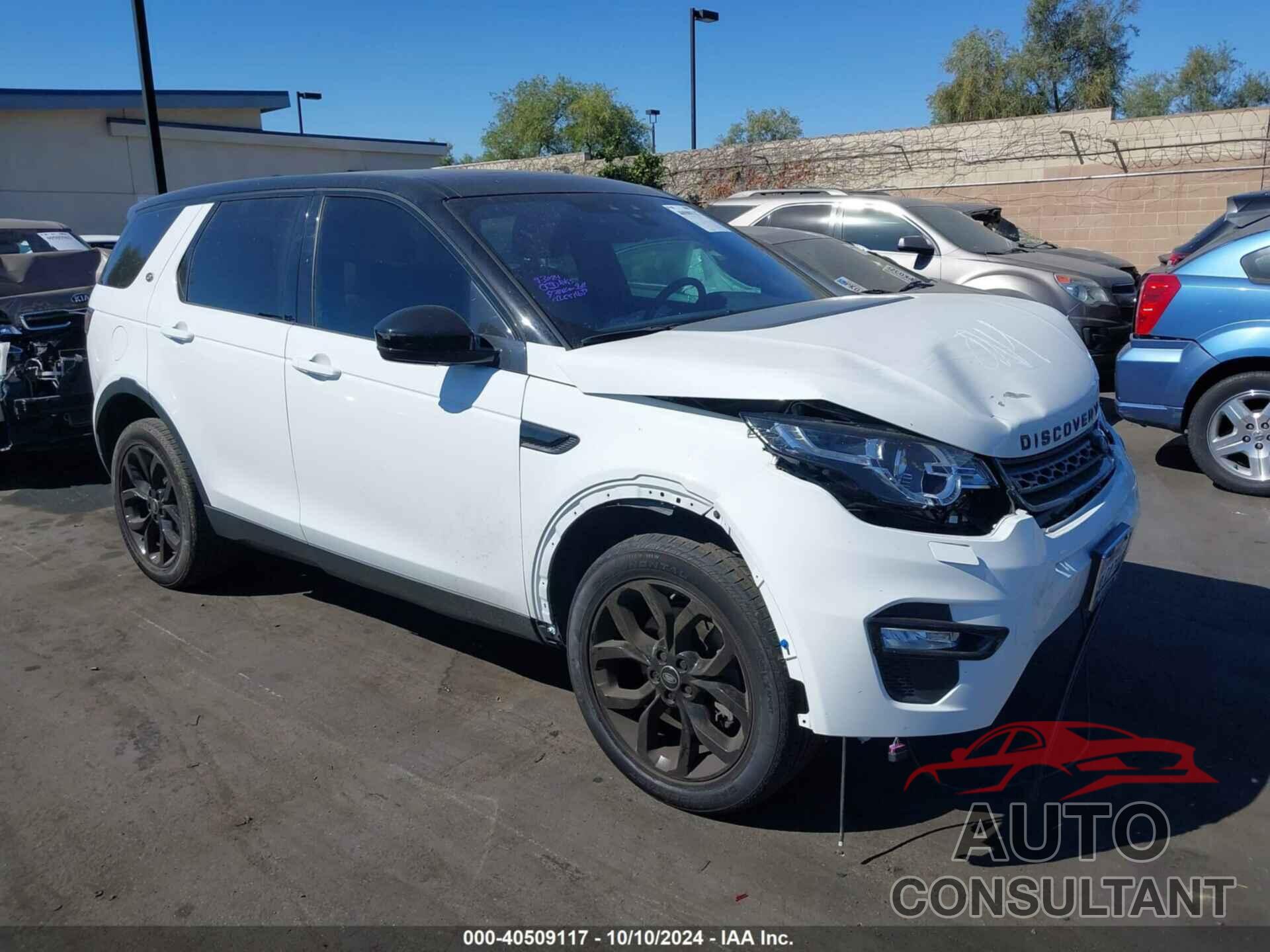 LAND ROVER DISCOVERY SPORT 2019 - SALCT2FX7KH812347
