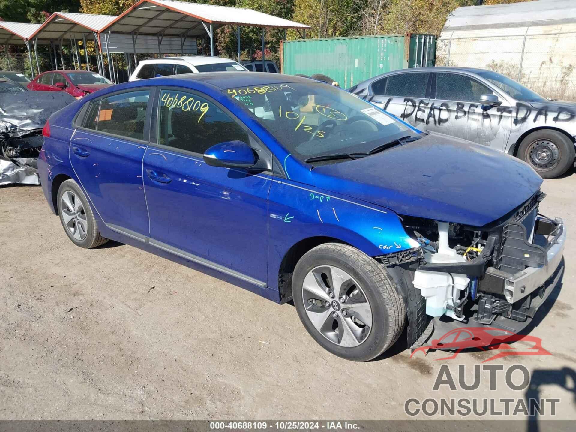 HYUNDAI IONIQ ELECTRIC 2019 - KMHC75LH9KU036011