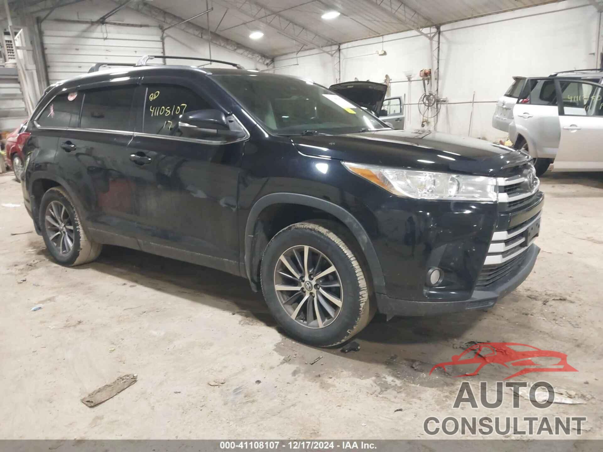 TOYOTA HIGHLANDER 2017 - 5TDJZRFHXHS366276