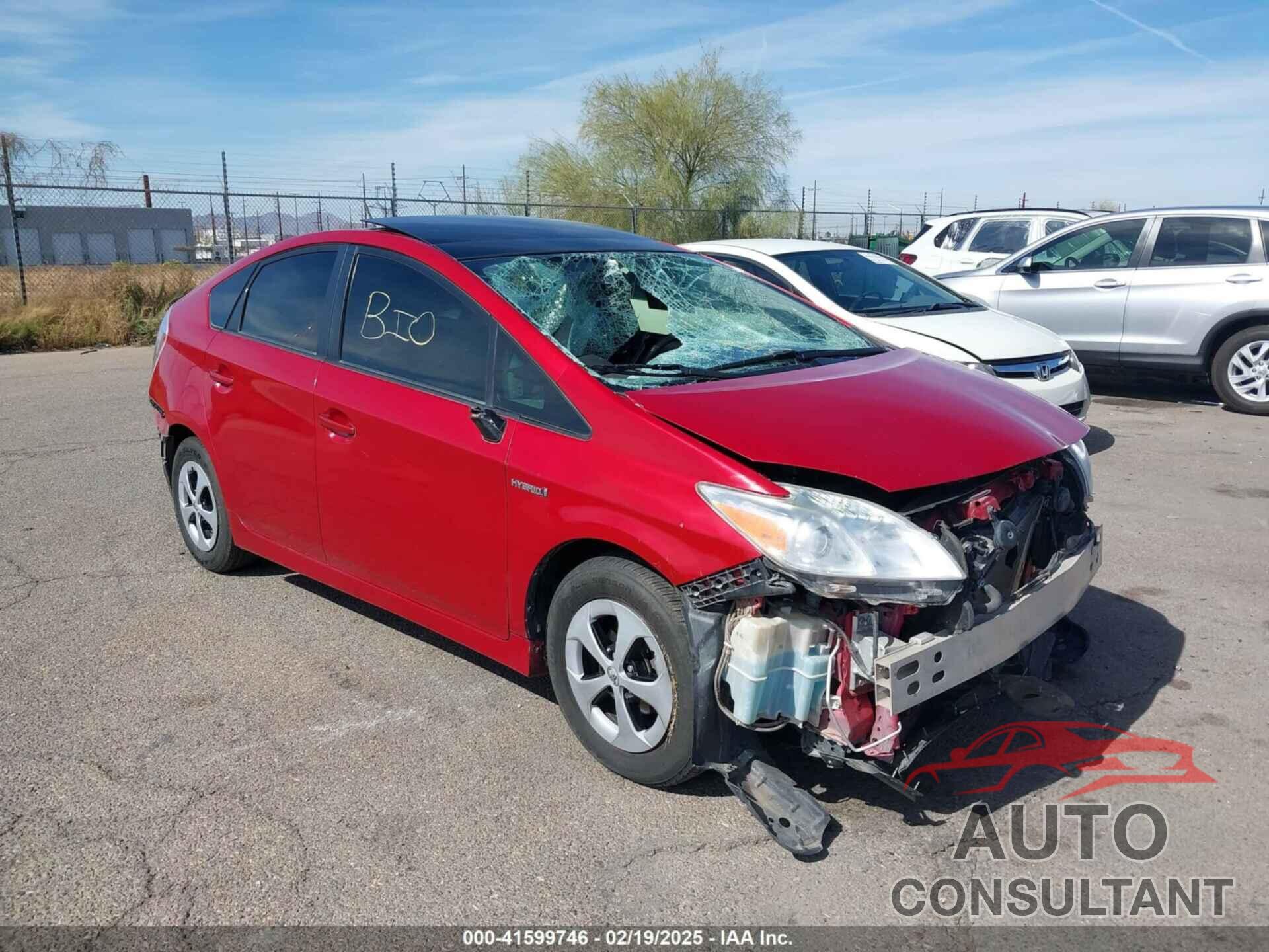 TOYOTA PRIUS 2013 - JTDKN3DU1D1638010