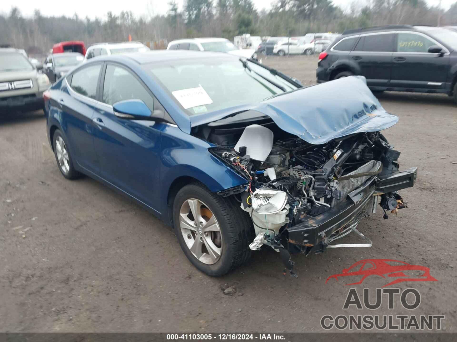 HYUNDAI ELANTRA 2016 - KMHDH4AE4GU568424