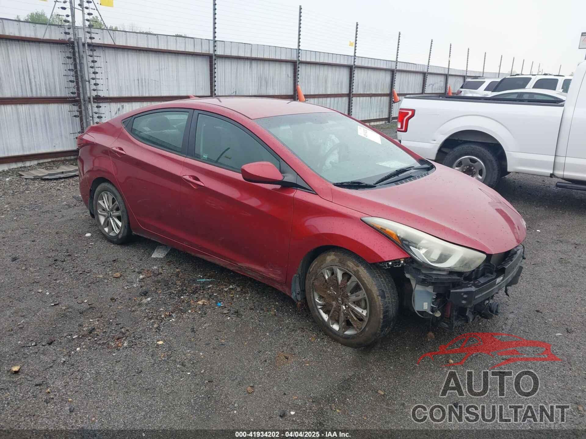 HYUNDAI ELANTRA 2016 - 5NPDH4AE5GH689610