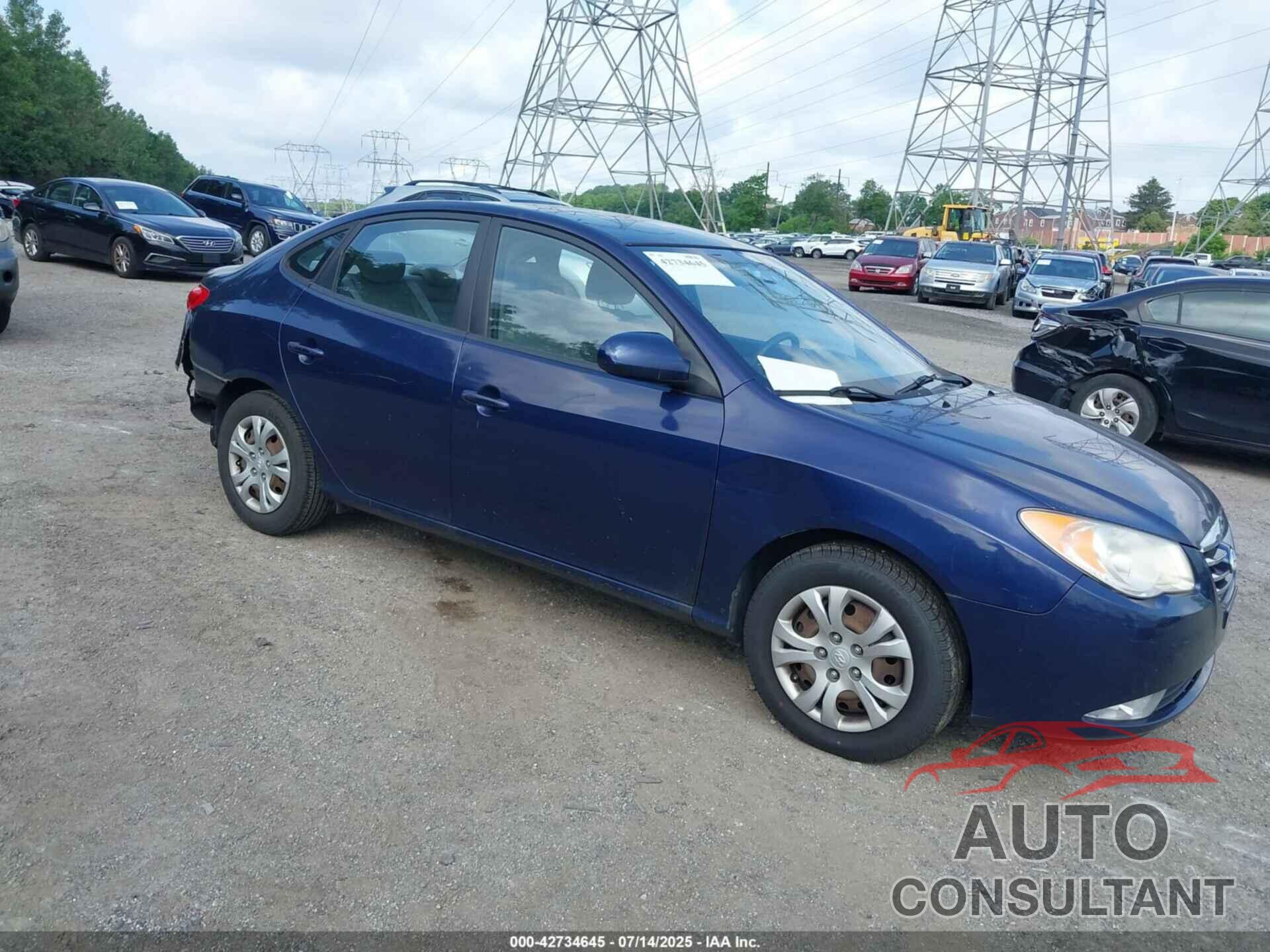 HYUNDAI ELANTRA 2010 - KMHDU4AD6AU081056