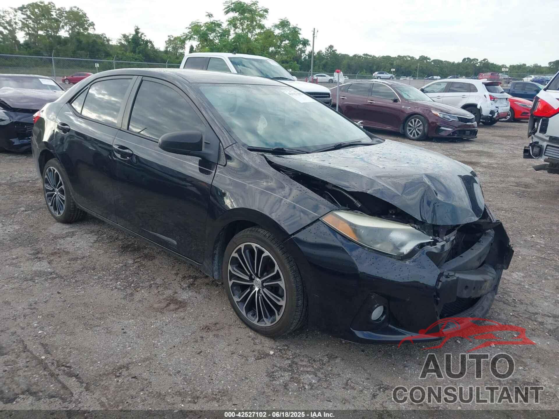 TOYOTA COROLLA 2015 - 2T1BURHE1FC393913