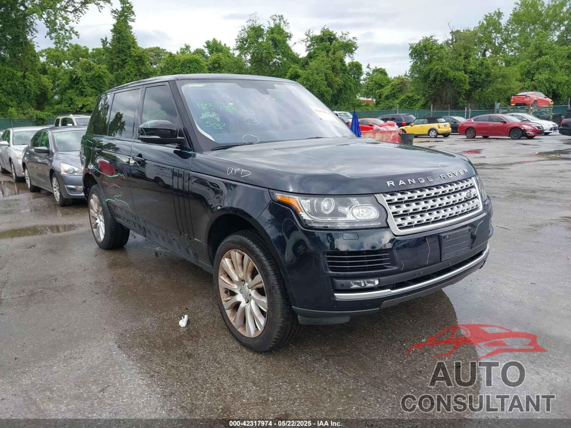 LAND ROVER RANGE ROVER 2016 - SALGS3EF4GA284334