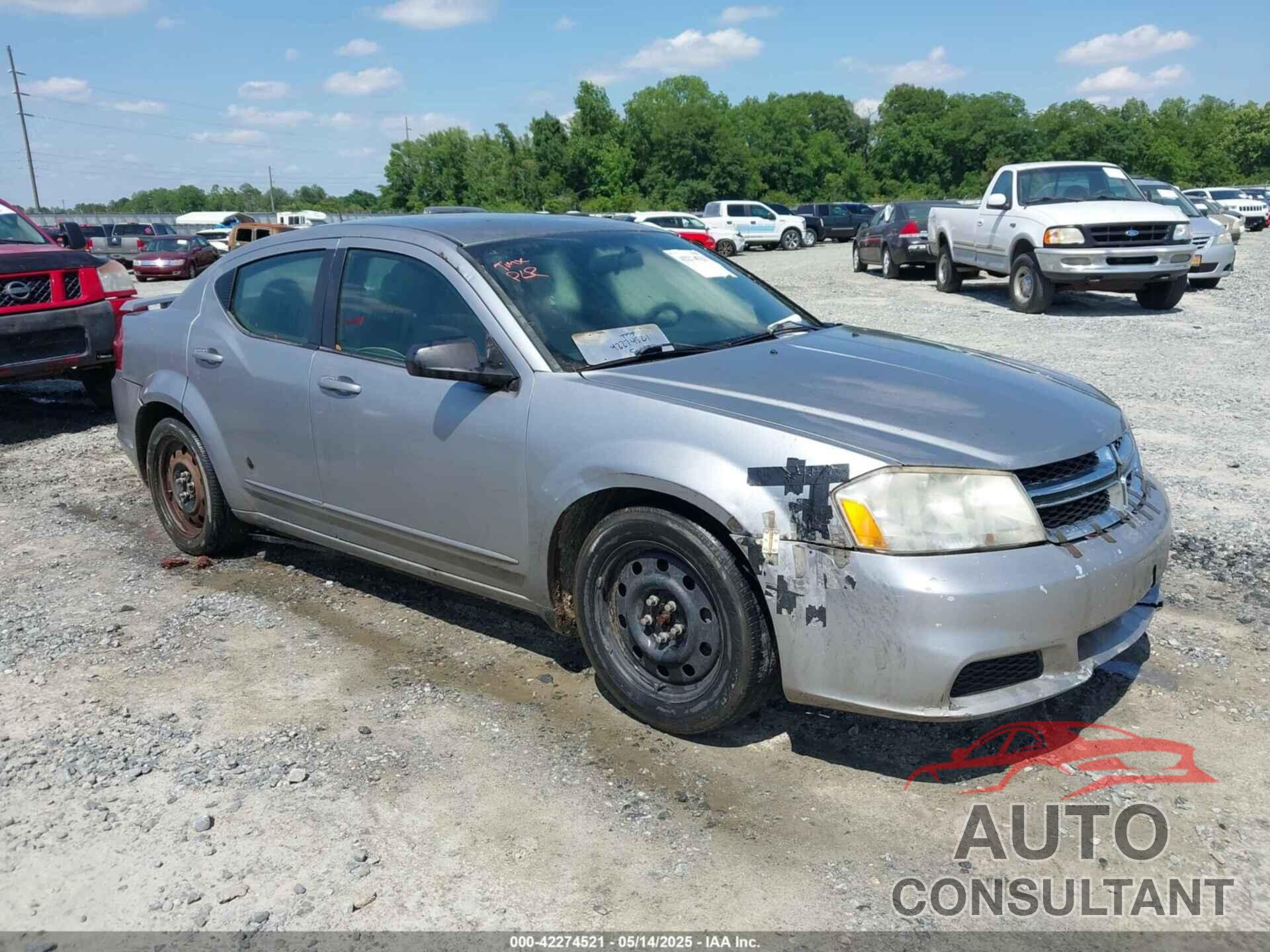 DODGE AVENGER 2013 - 1C3CDZAB8DN590161