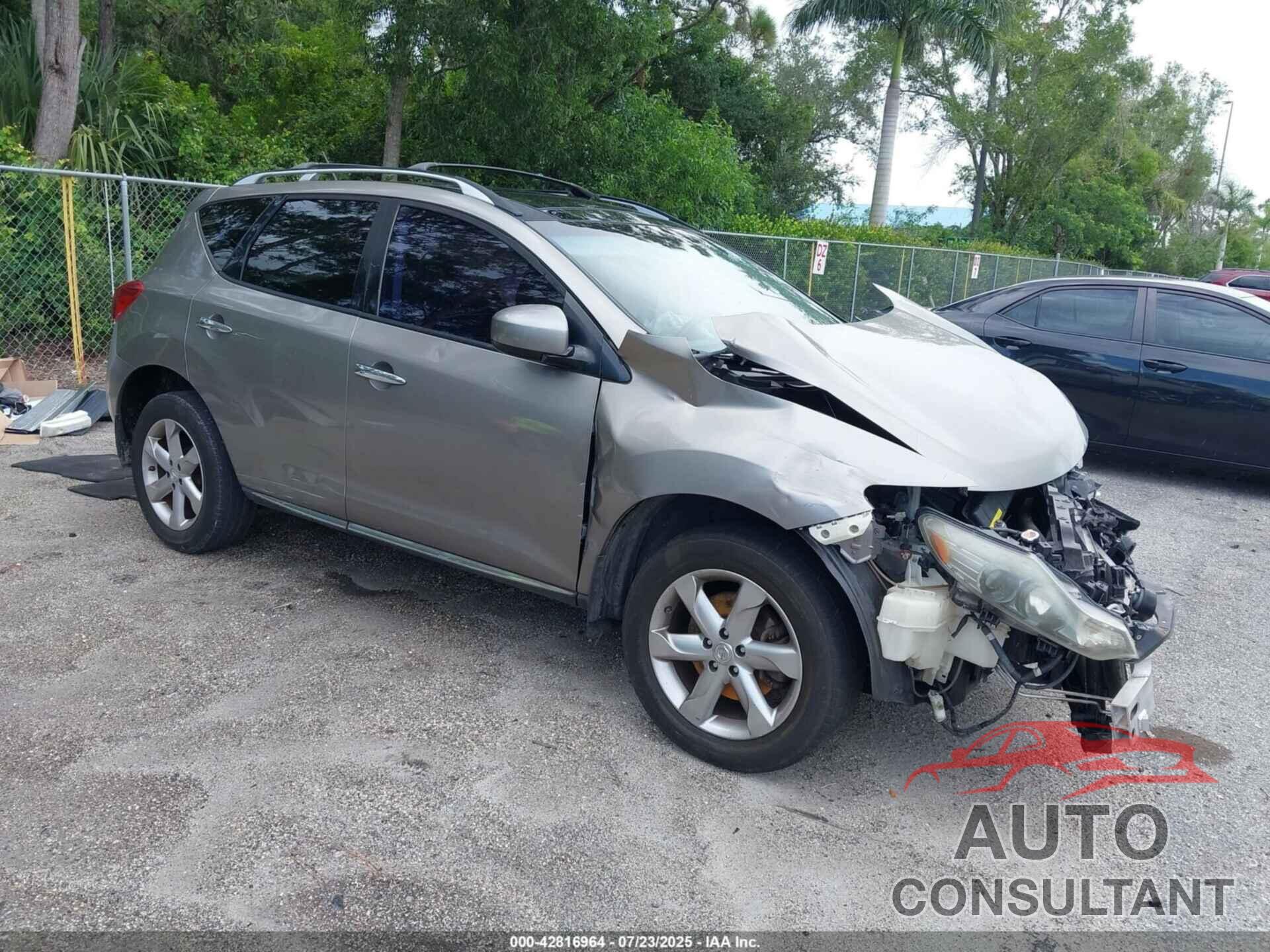 NISSAN MURANO 2009 - JN8AZ18U99W101107