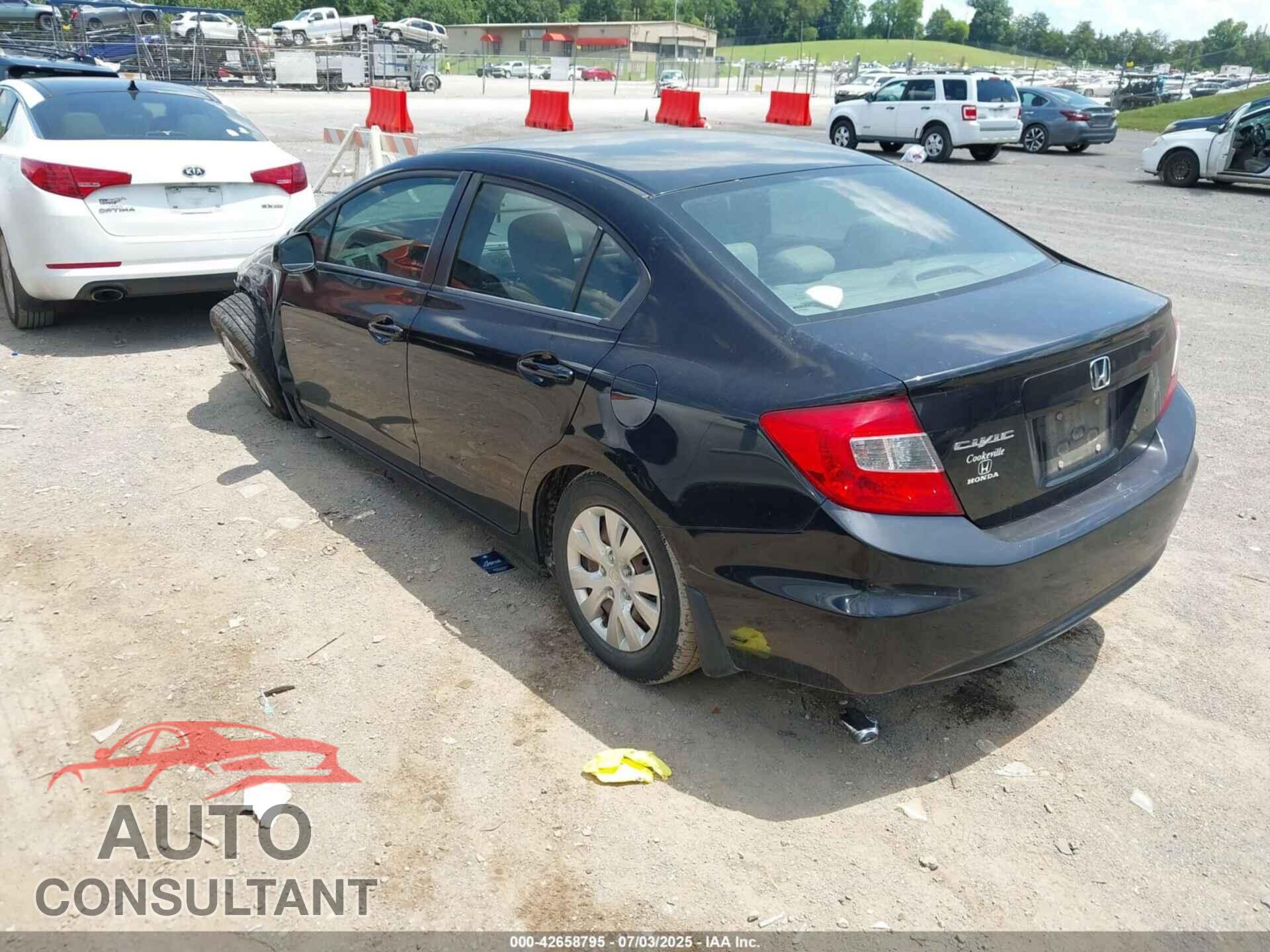 HONDA CIVIC 2012 - 19XFB2F57CE002021