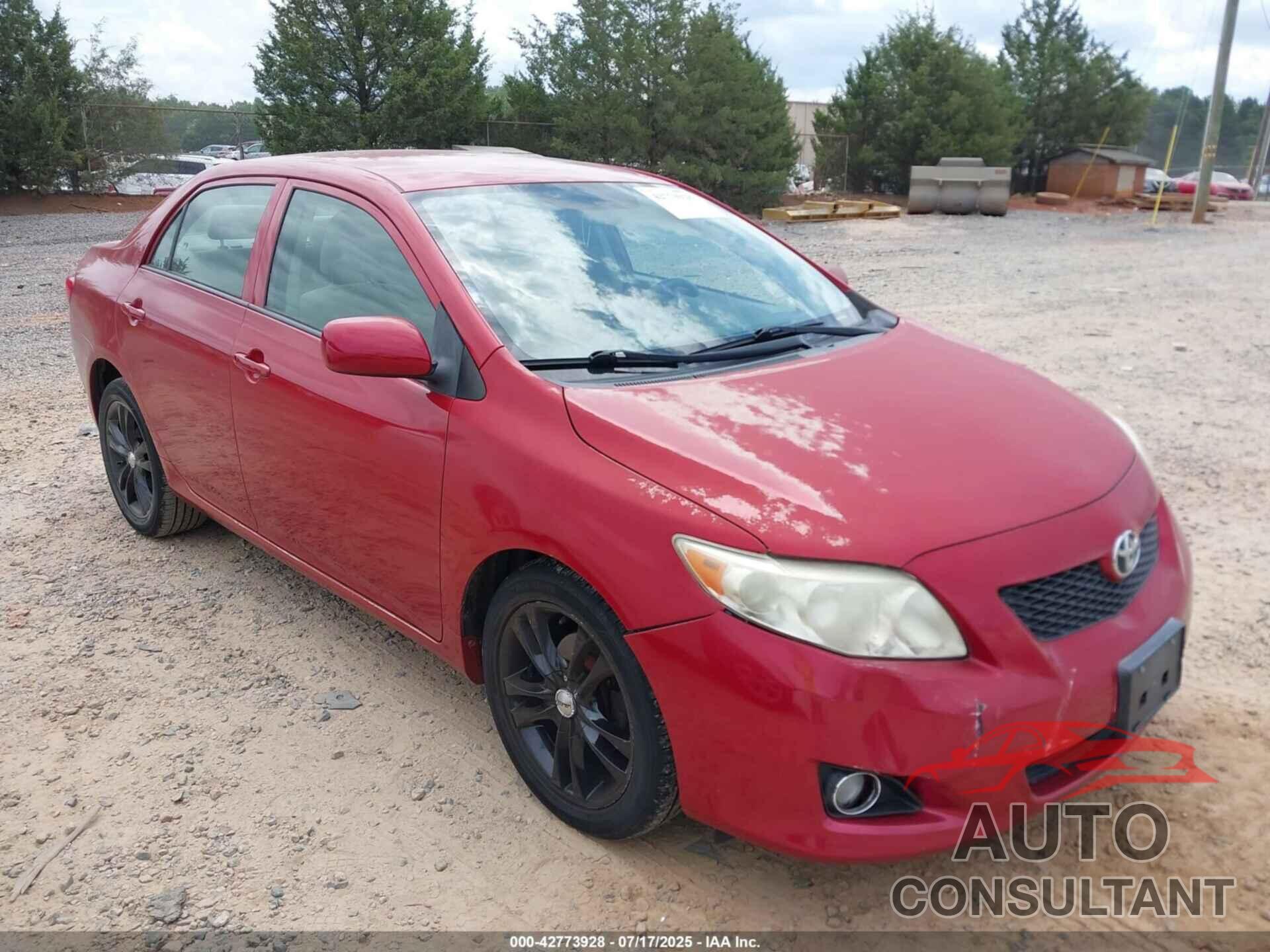 TOYOTA COROLLA 2009 - JTDBL40E89J015534